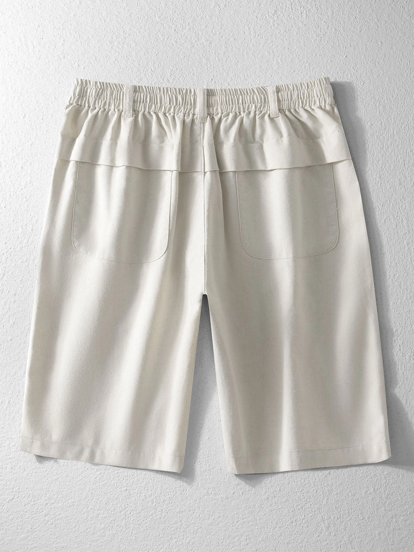 Leinen-Baumwoll-Mix Shorts mit Kordelzug - Image 2