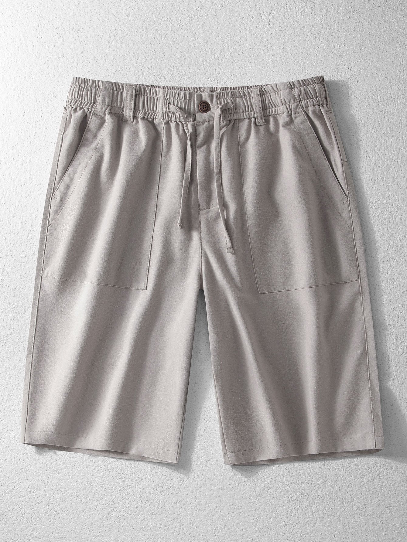 Leinen-Baumwoll-Mix Shorts mit Kordelzug - Image 5