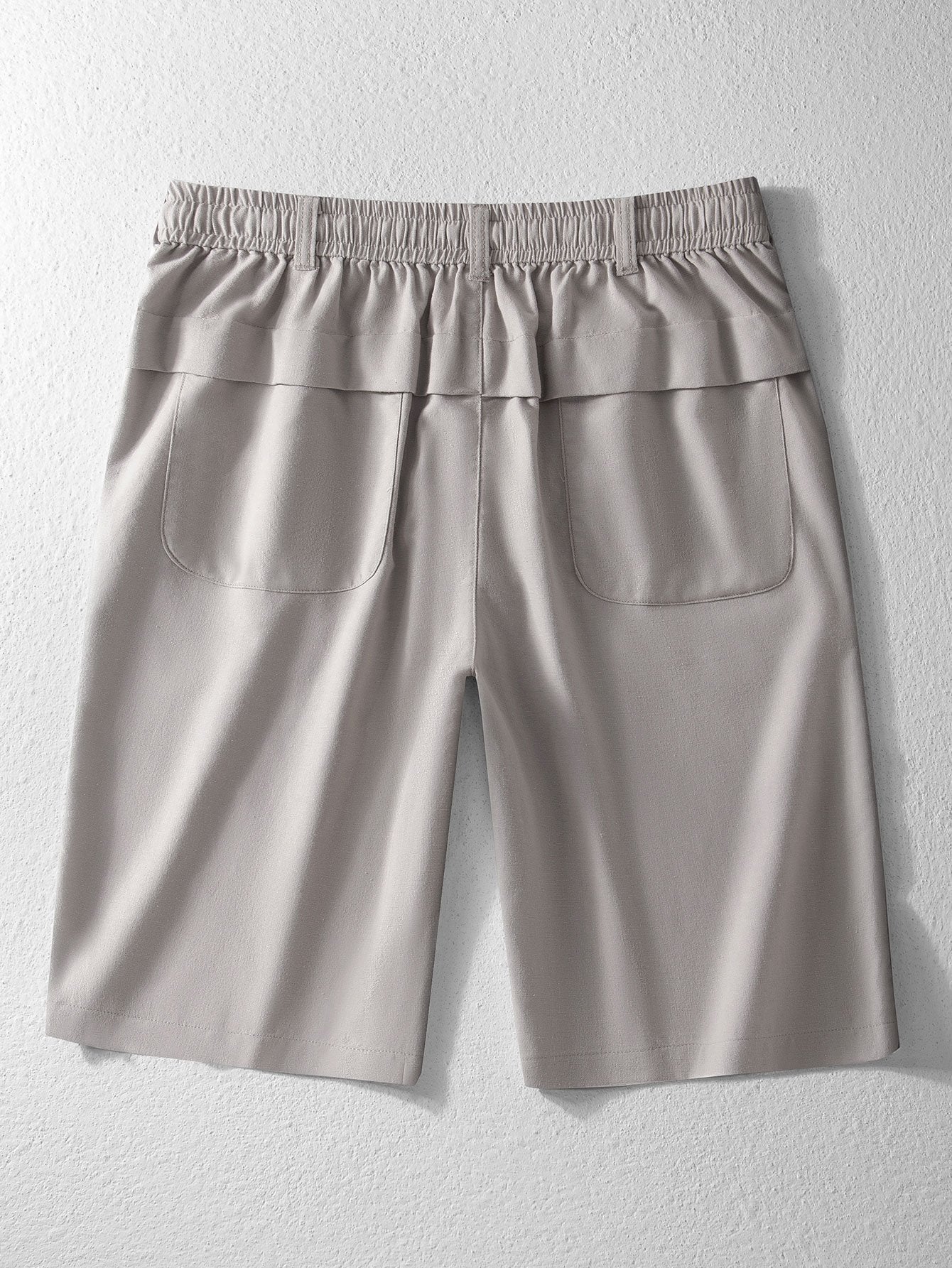 Leinen-Baumwoll-Mix Shorts mit Kordelzug - Image 6