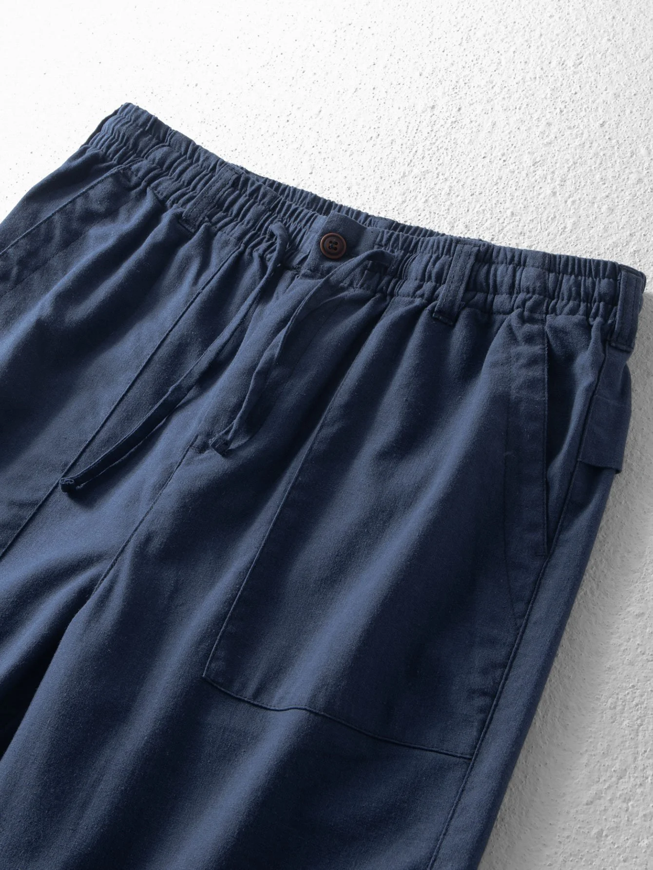 Leinen-Baumwoll-Mix Shorts mit Kordelzug - Image 7