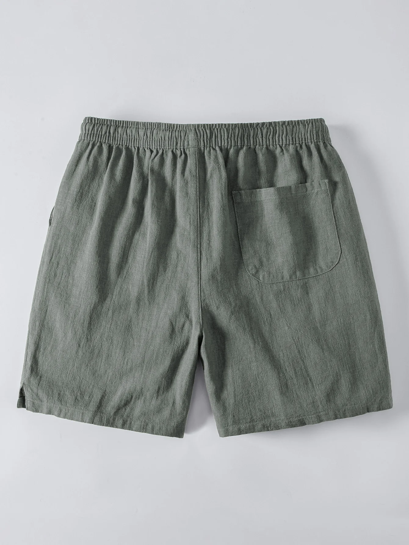 Linen Blend Drawstring 7" Shorts - Image 10