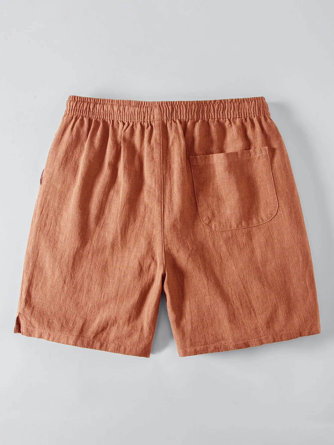 Linen Blend Drawstring 7" Shorts - Image 12