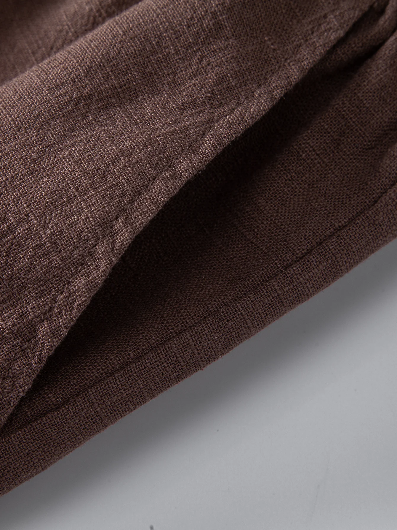 Linen Blend Drawstring 7" Shorts - Image 14
