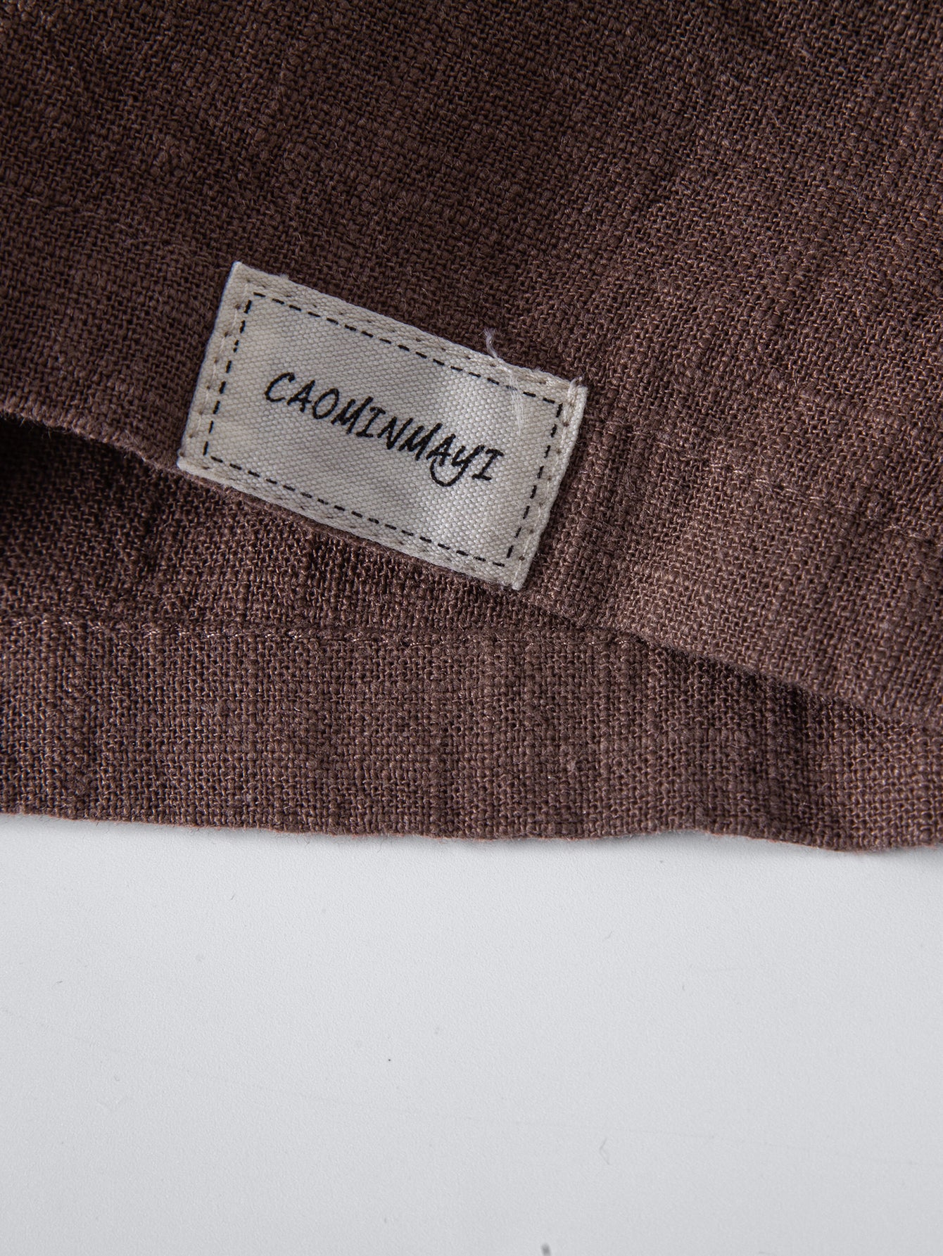 Linen Blend Drawstring 7" Shorts - Image 15