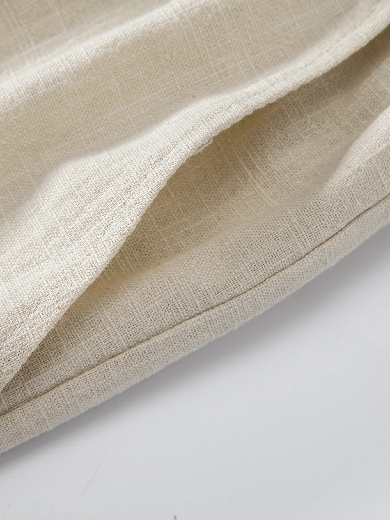 Linen Blend Drawstring 7" Shorts - Image 19