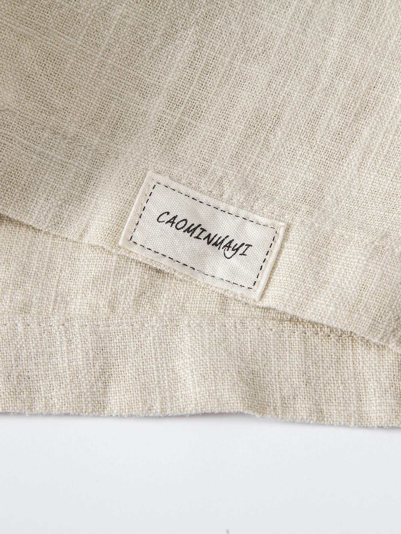 Linen Blend Drawstring 7" Shorts - Image 20