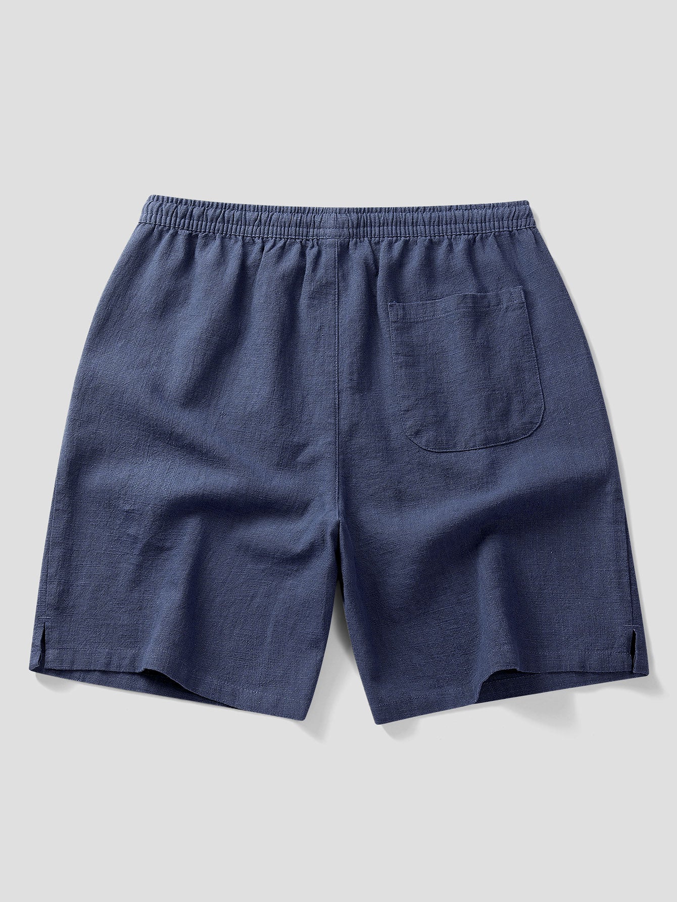 Linen Cotton Blend Drawstring Shorts - Image 10