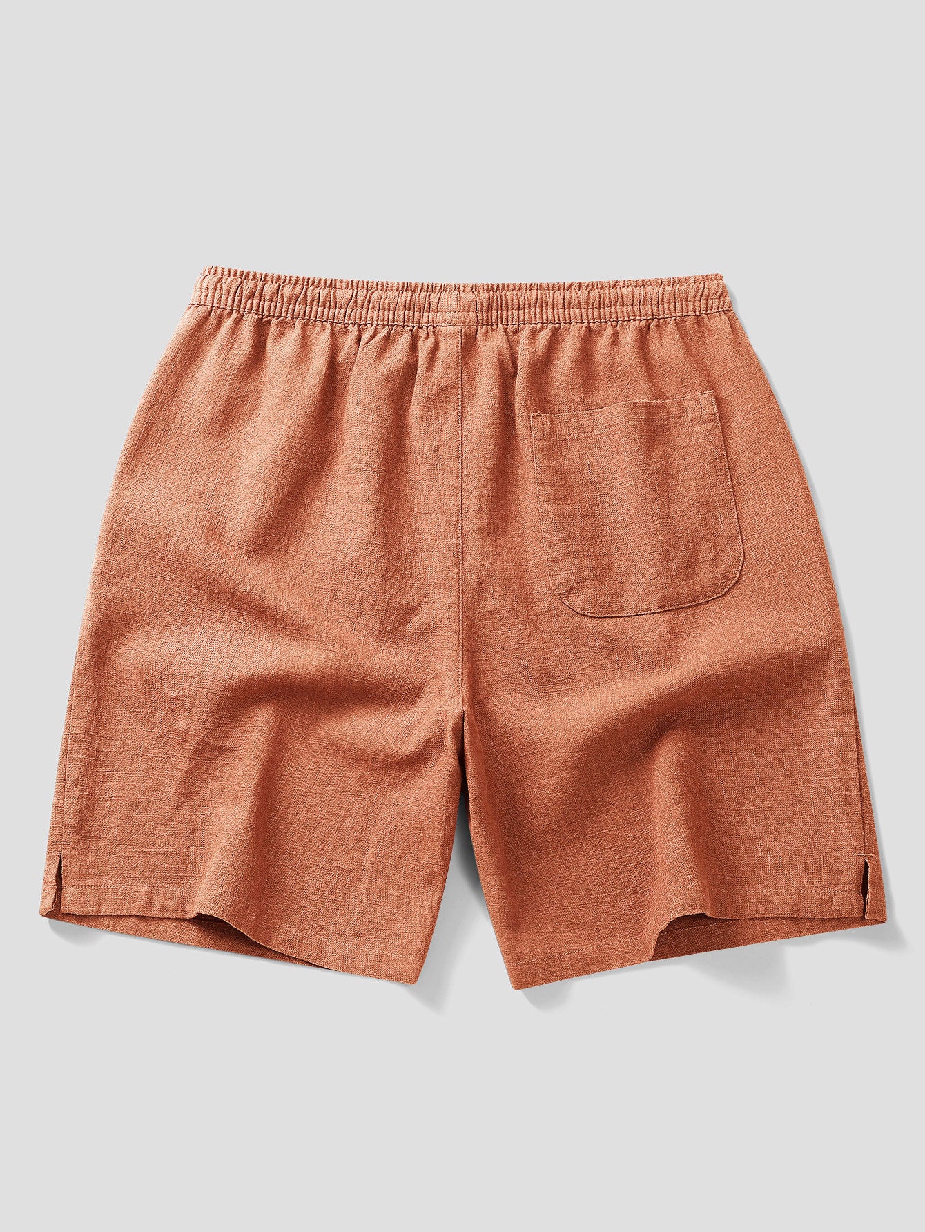 Linen Cotton Blend Drawstring Shorts - Image 12