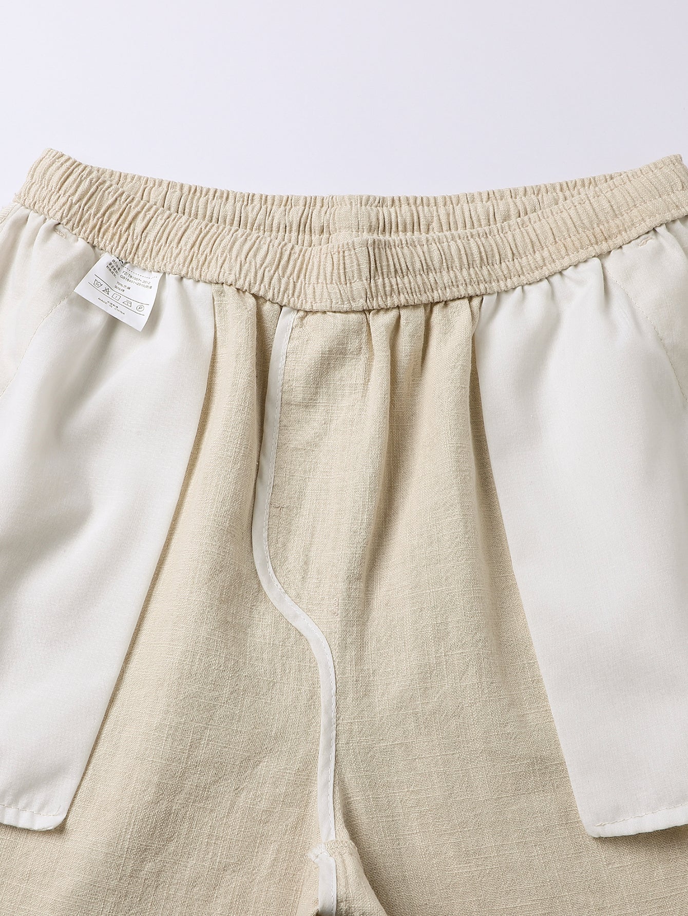 Linen Cotton Blend Drawstring Shorts - Image 17