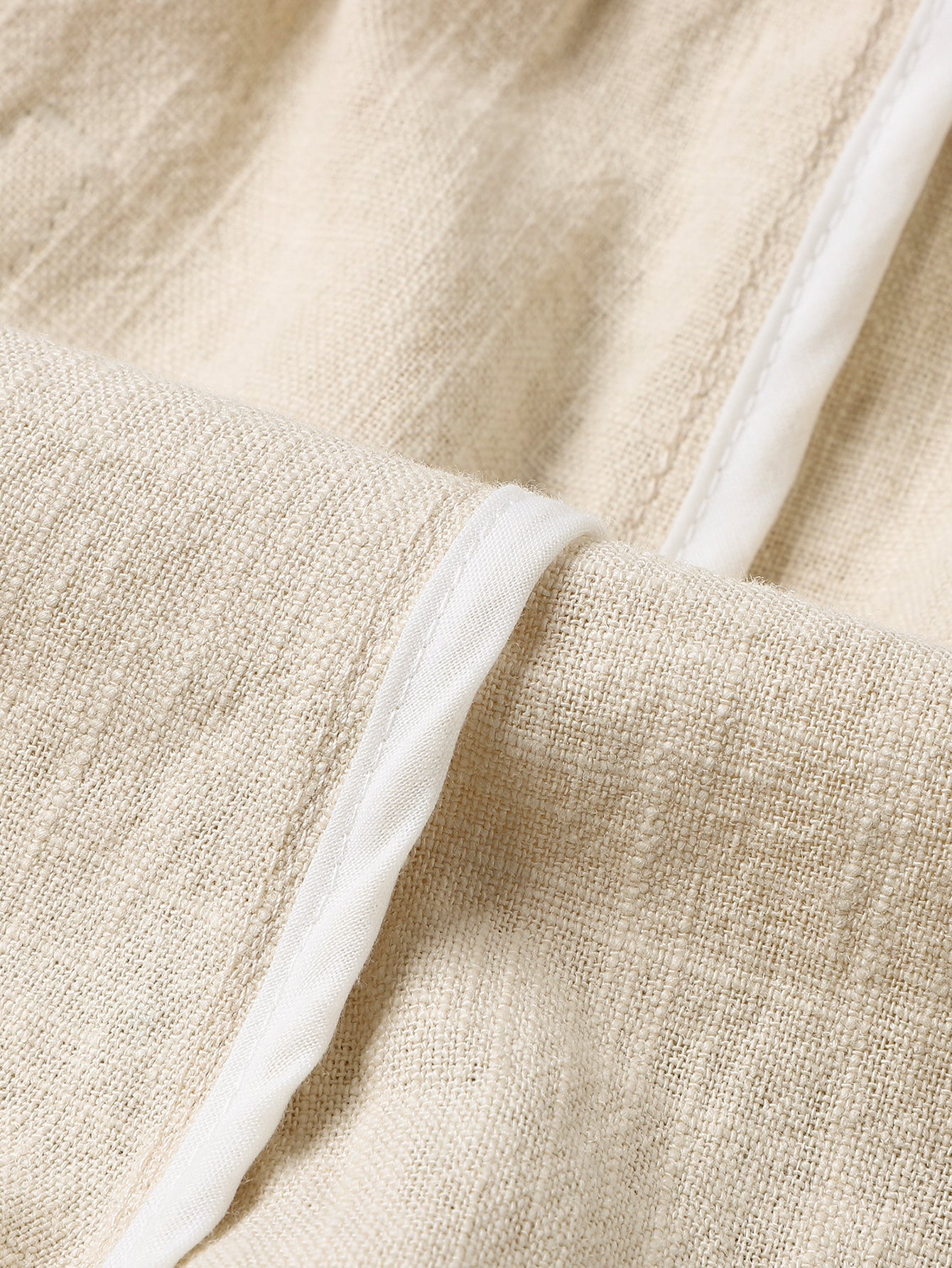 Linen Cotton Blend Drawstring Shorts - Image 18