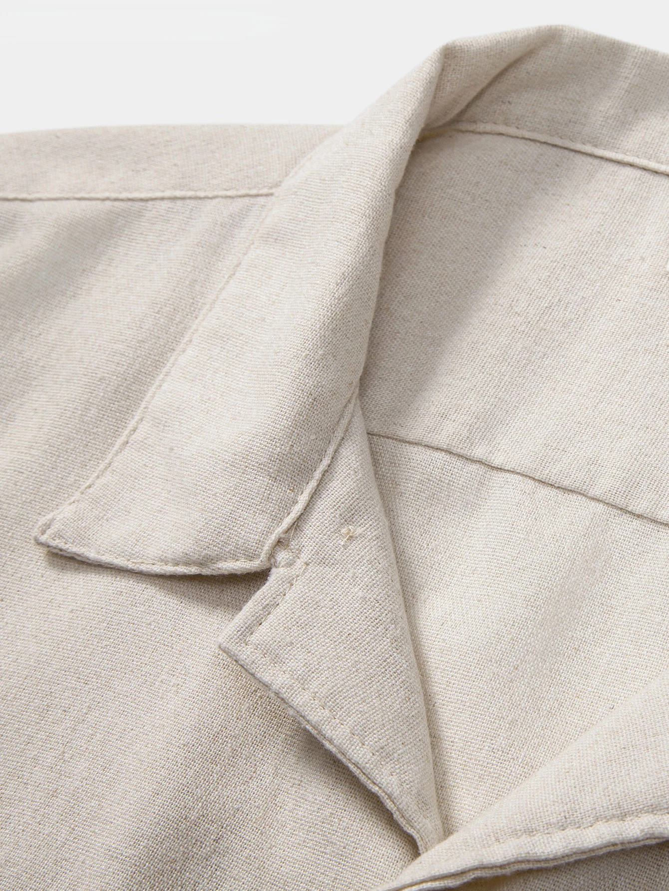 Leinen Cuban Shirt mit Taschen - Image 9