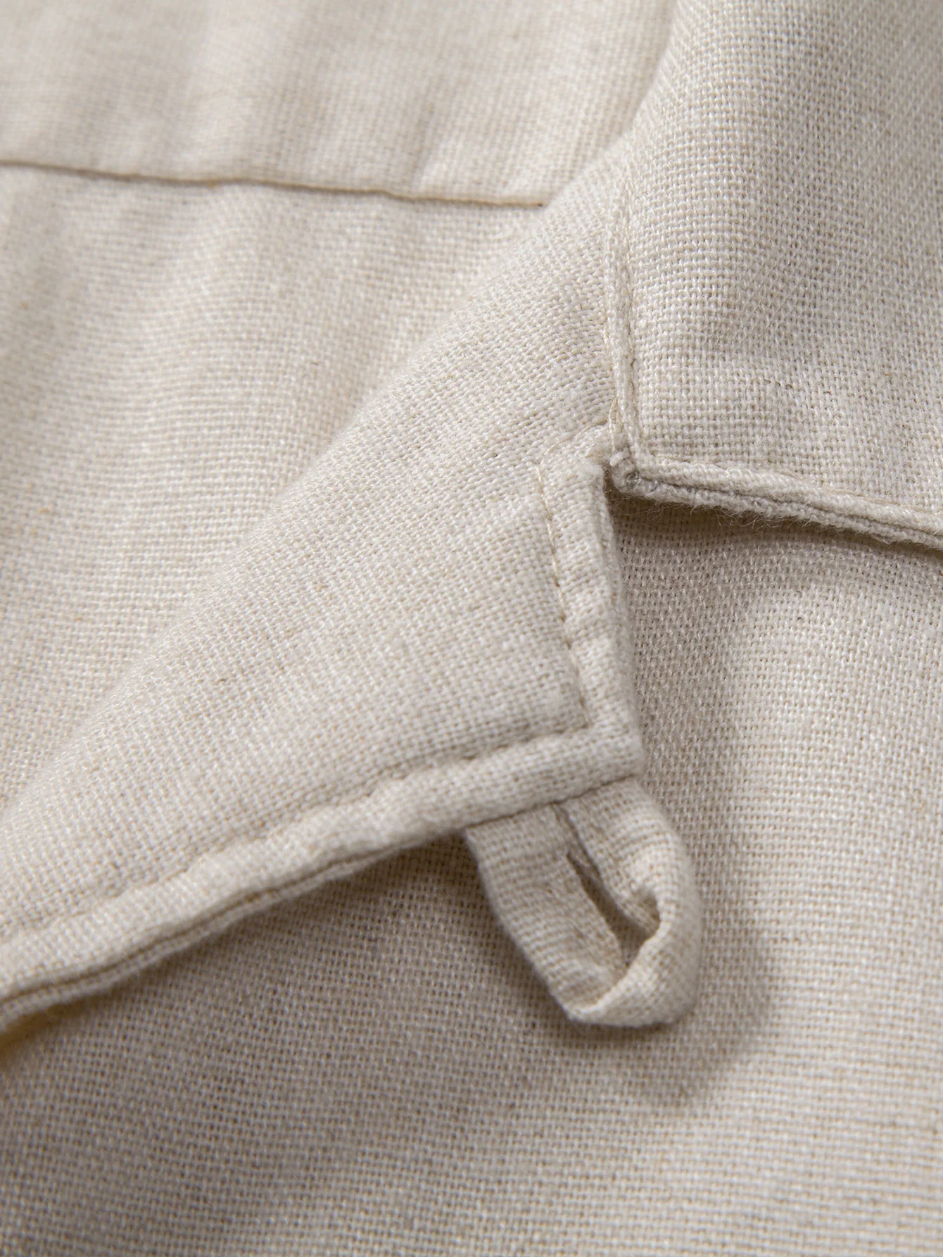 Leinen Cuban Shirt mit Taschen - Image 10