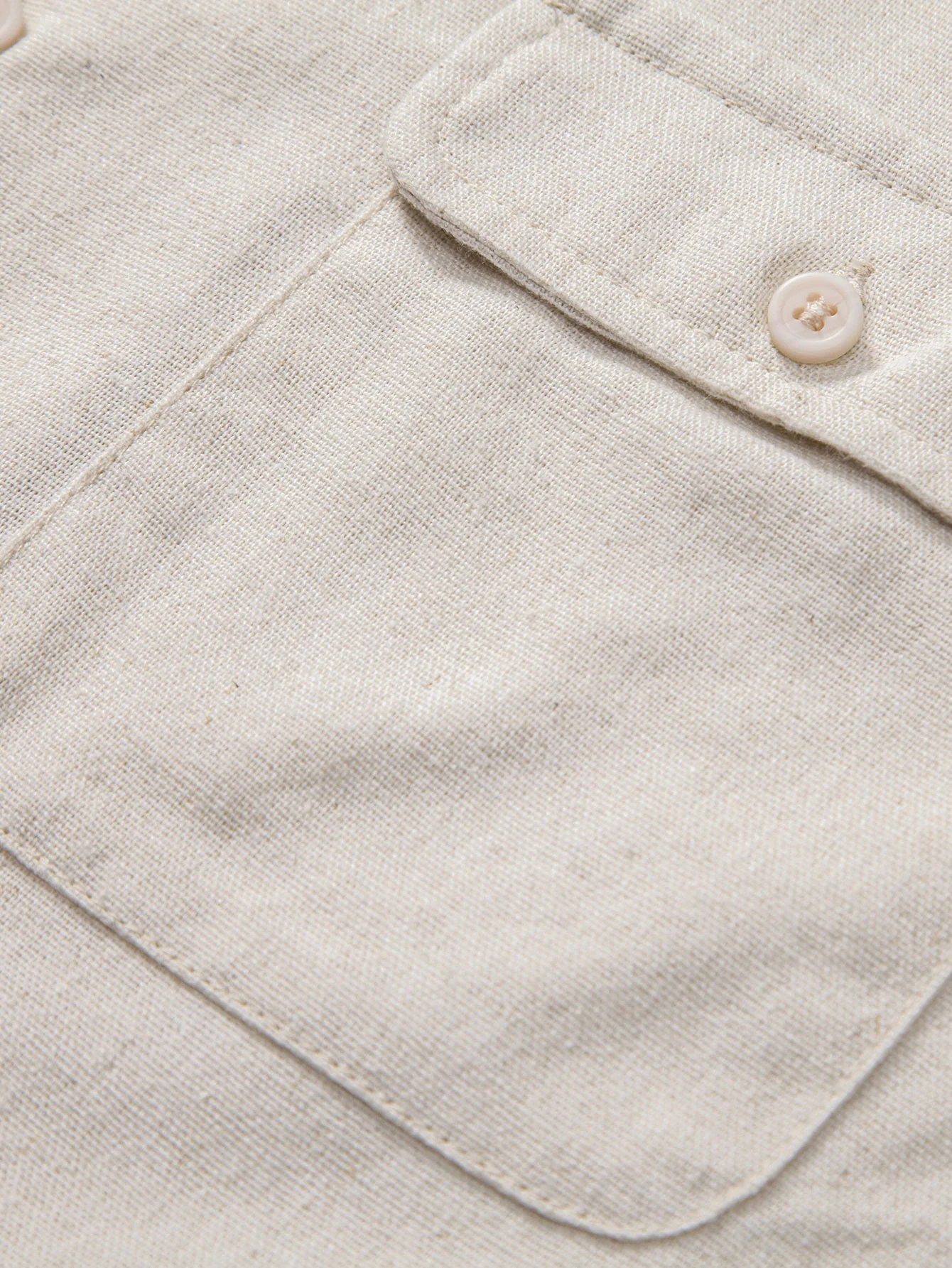 Leinen Cuban Shirt mit Taschen - Image 11