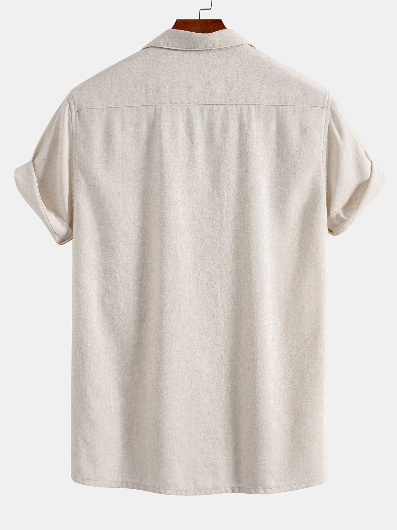 Leinen Cuban Shirt mit Taschen - Image 2