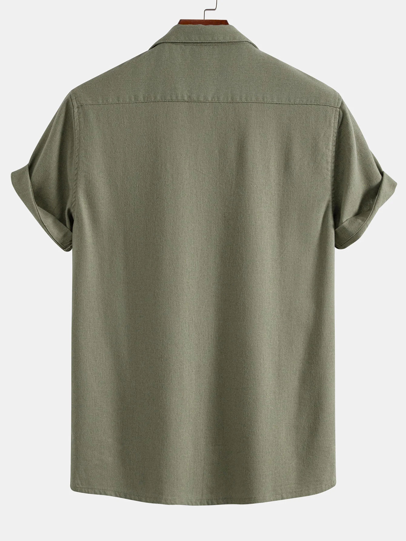 Leinen Cuban Shirt mit Taschen - Image 6