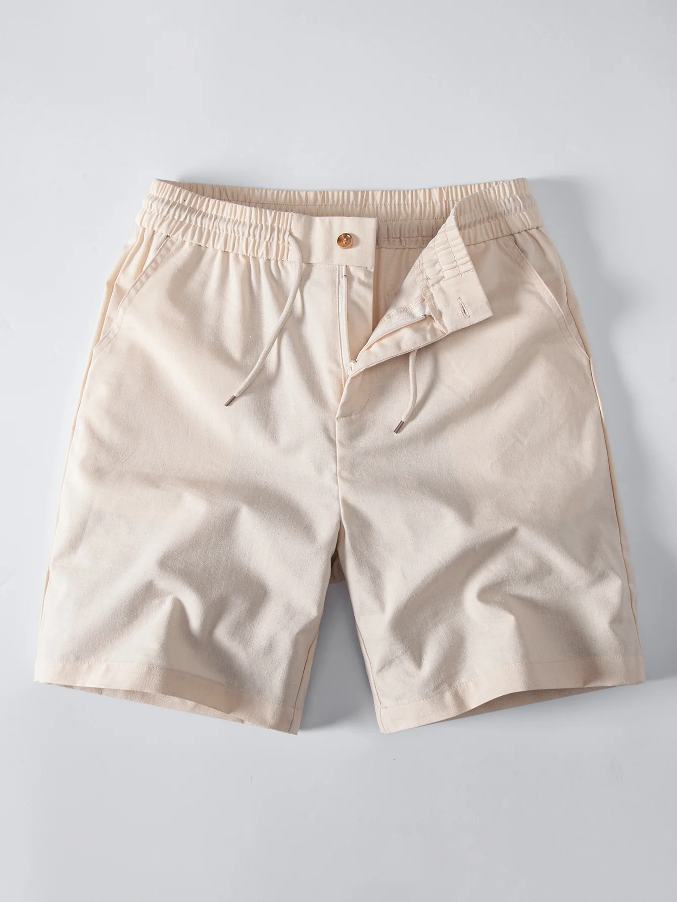 Linen Drawstring Shorts