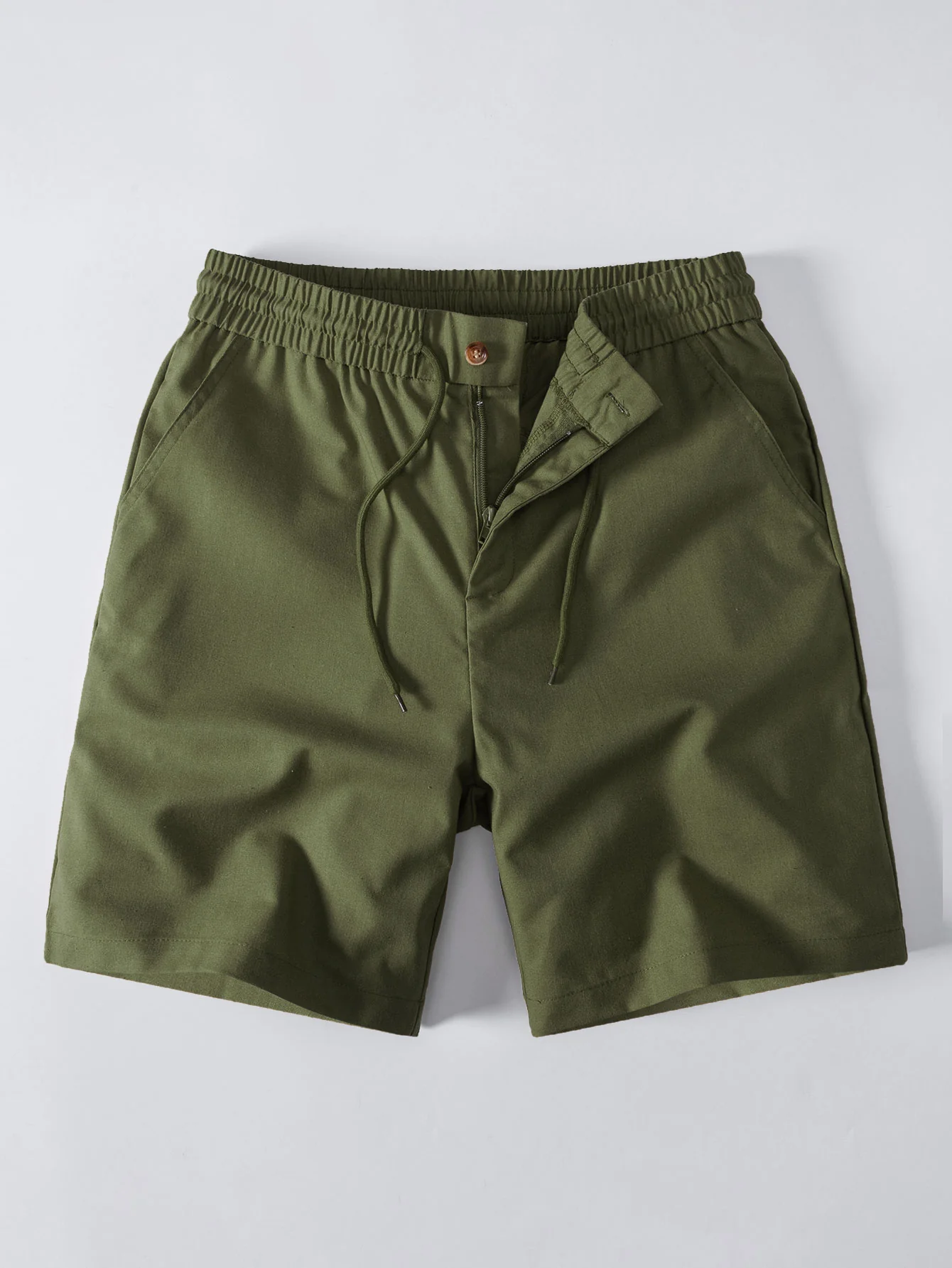 Linen Drawstring Shorts - Image 11