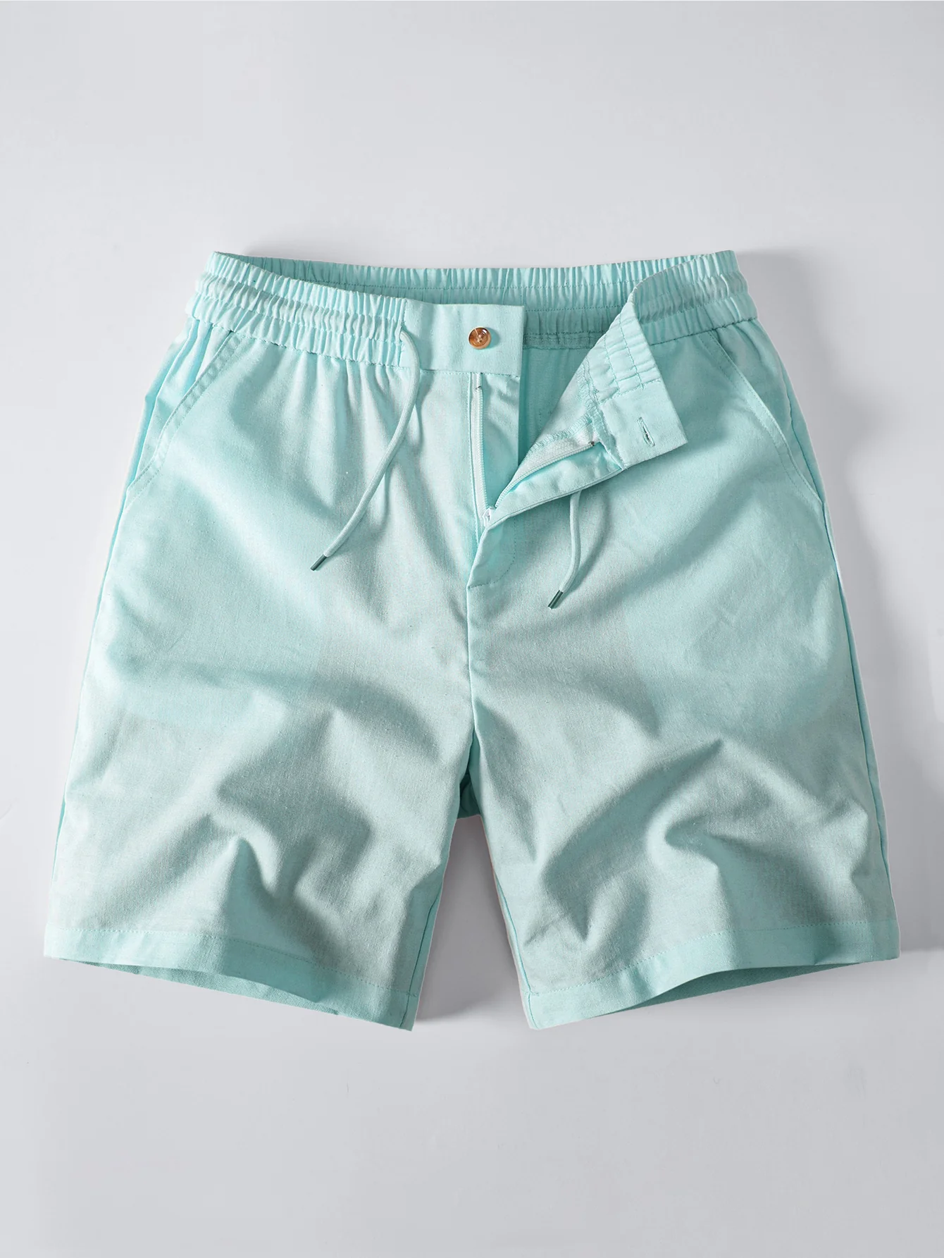 Linen Drawstring Shorts - Image 15