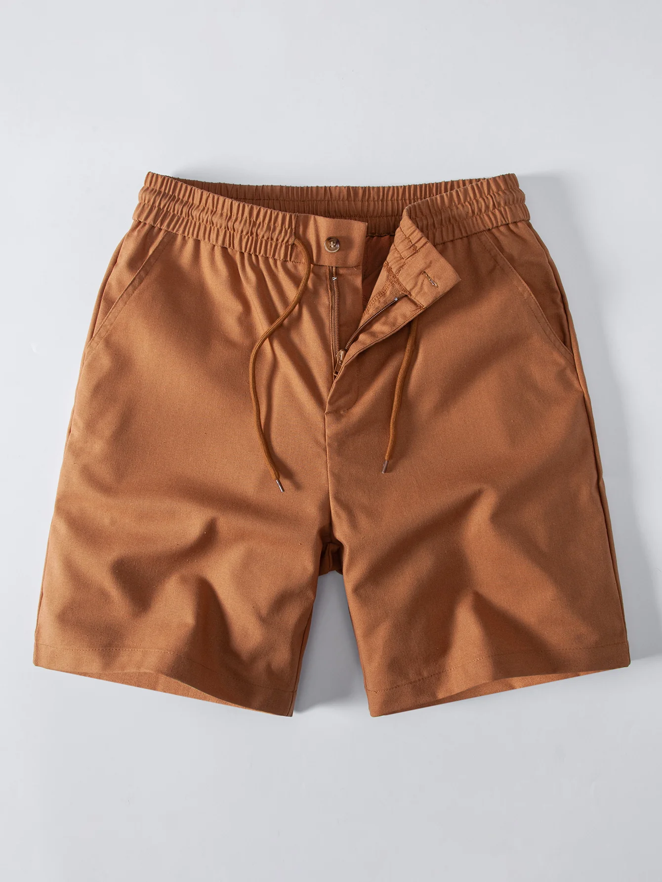 Linen Drawstring Shorts - Image 5