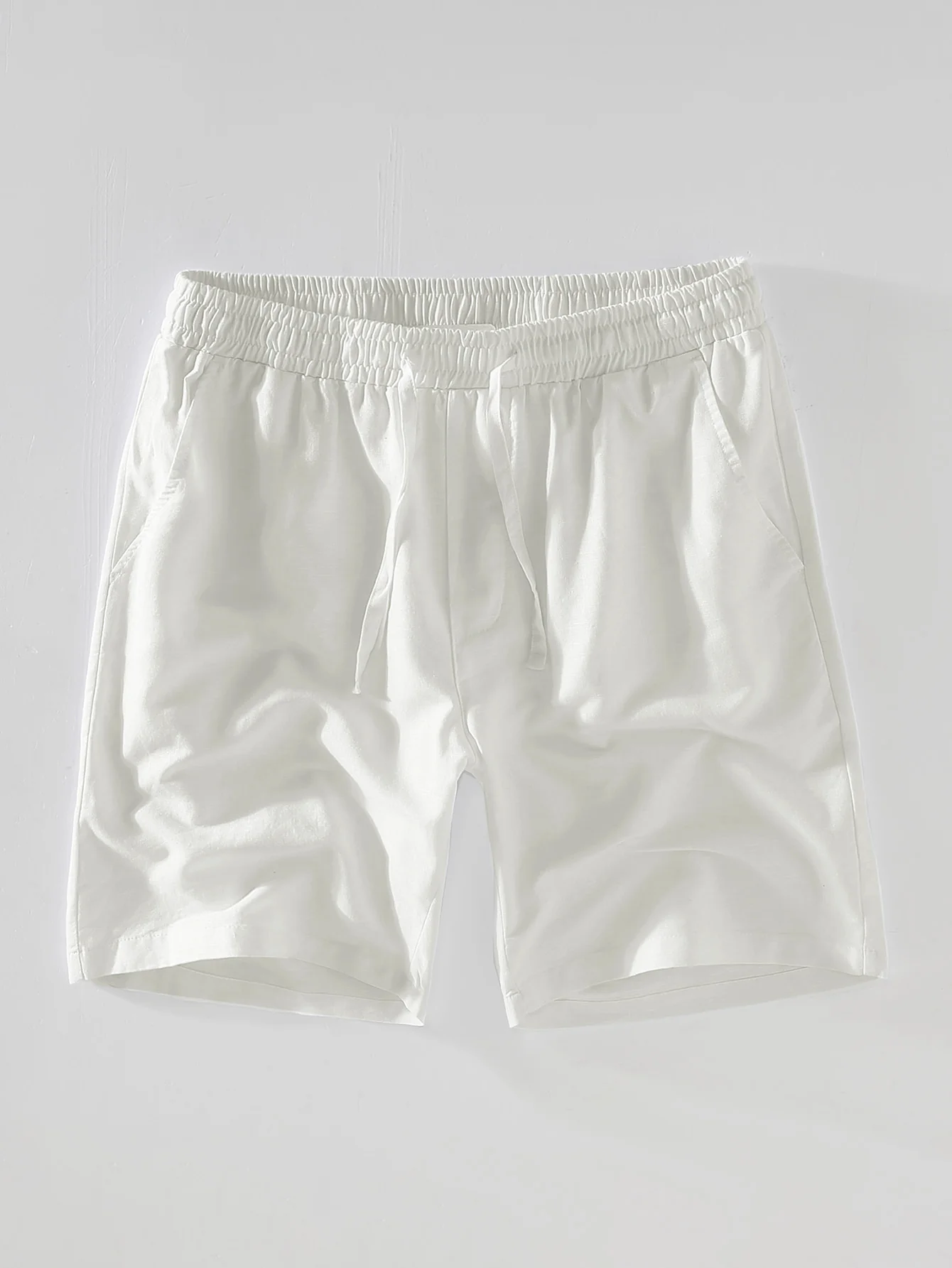 Leinen-Drawstring-Shorts - Image 3