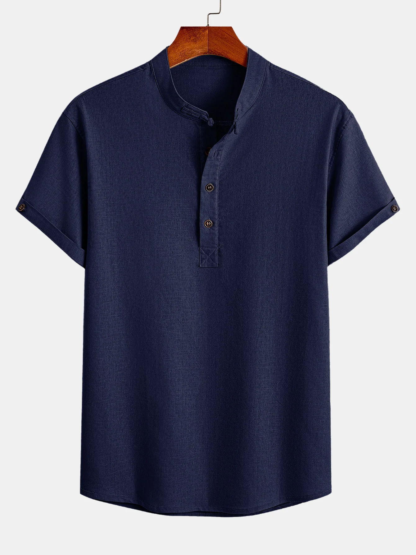 Linen Henry Shirt - Image 7