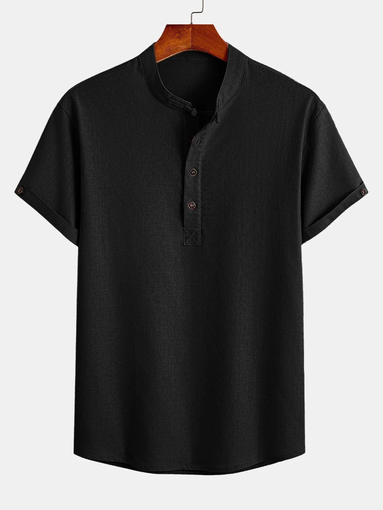 Linen Henry Shirt - Image 9