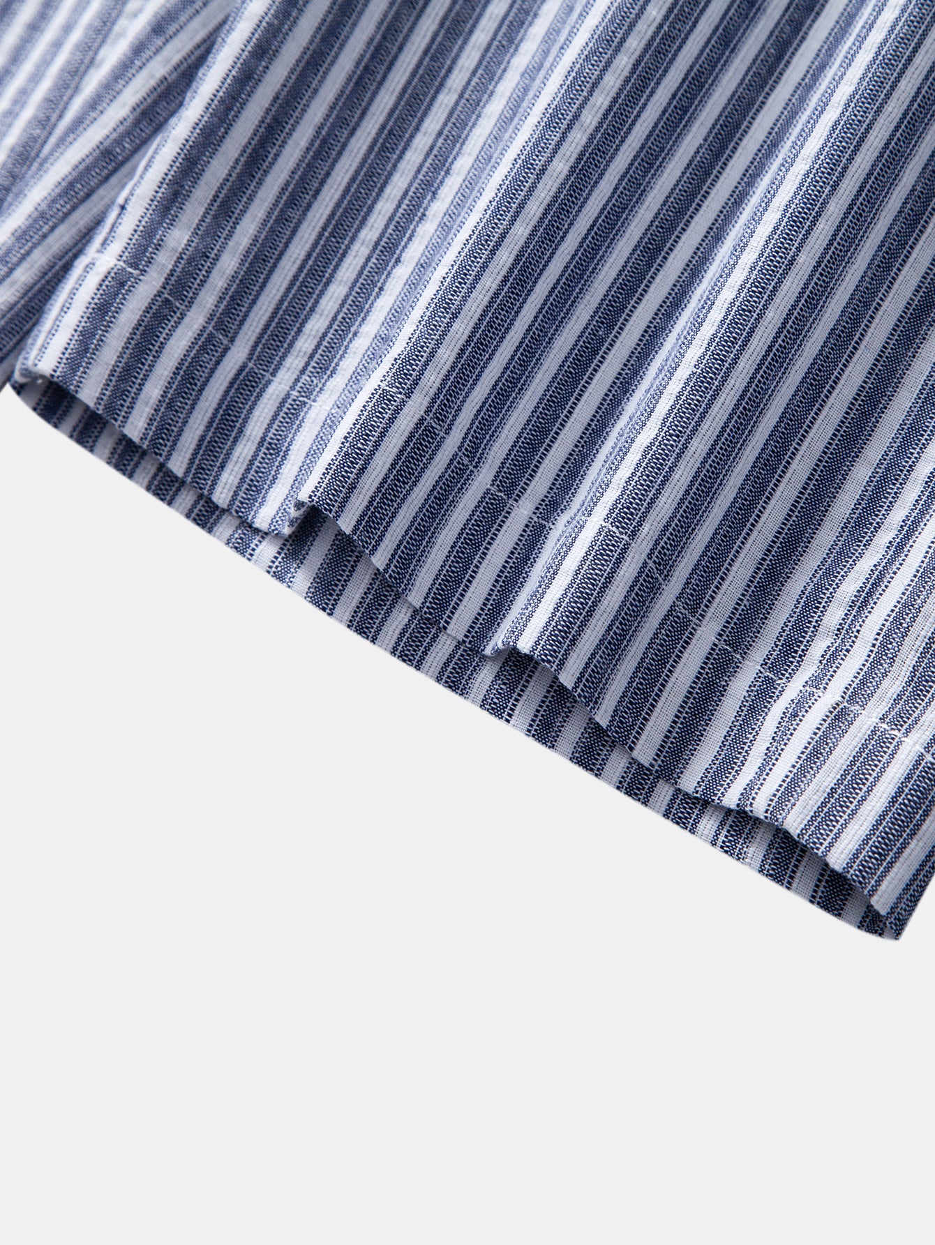 Linen Look Stripe Straight Leg Pants - Image 6