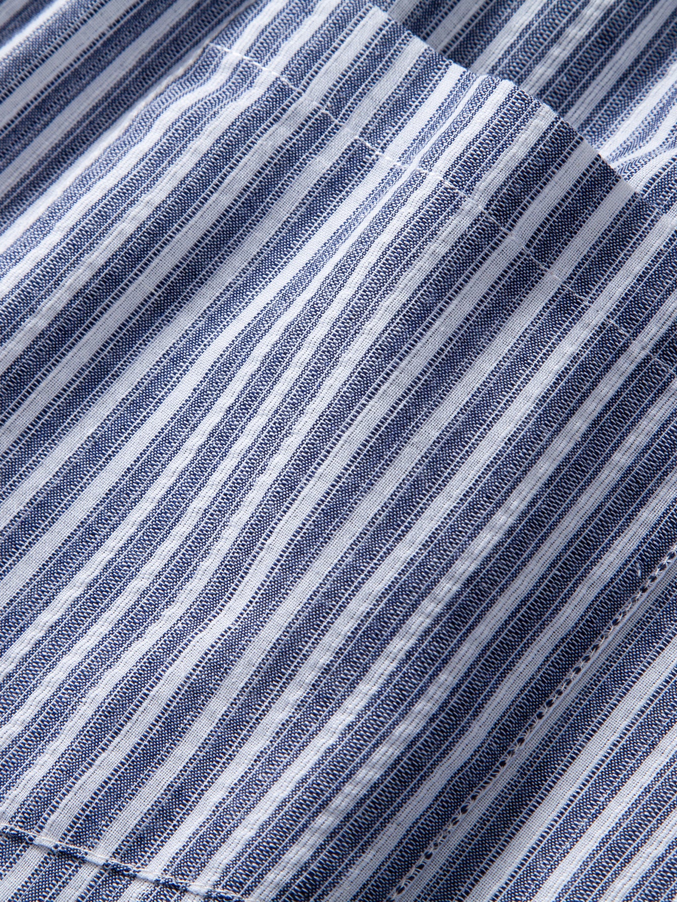 Linen Look Stripe Straight Leg Pants - Image 7