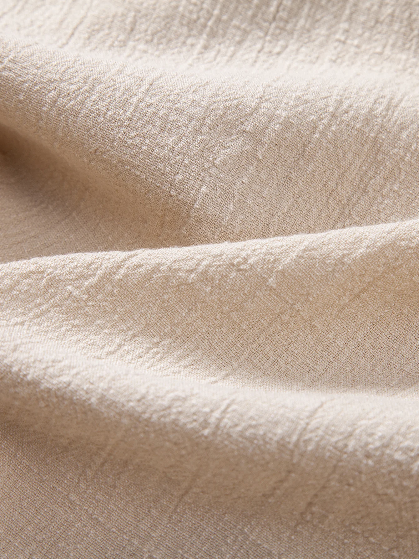 Linen Look Textured Hooded Shirt - Image 7