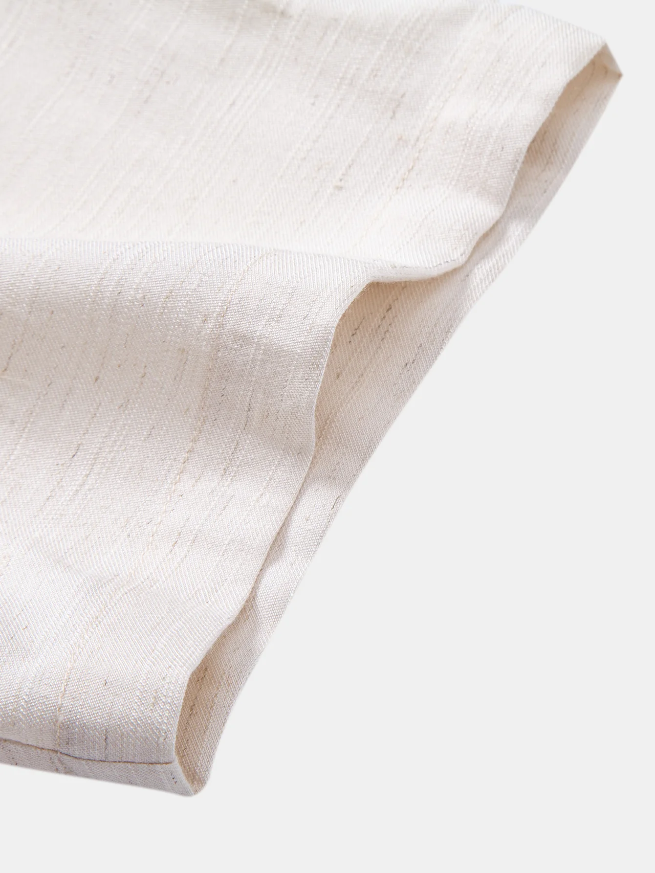 Linen Rayon Blend Button Up Shirt - Image 5