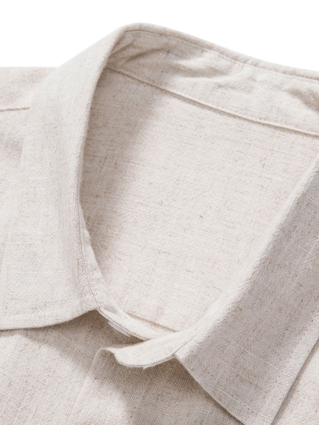 Leinen-Rayon-Mischung Knopf-Down-Hemd & Leinen-Baumwoll-Mischung Kordelzug-Shorts - Image 21
