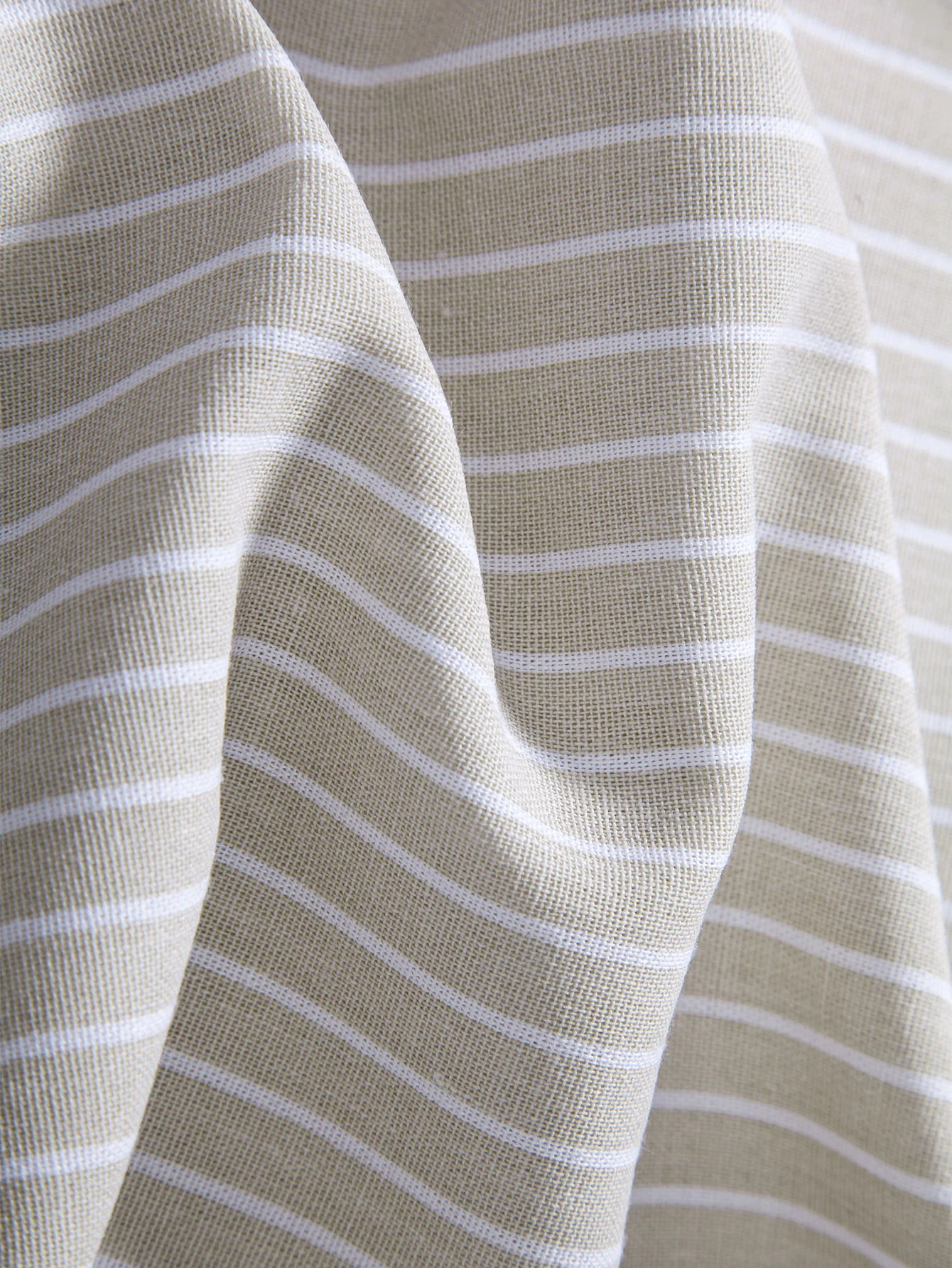 Stripe Straight Leg Linen Pants - Image 11