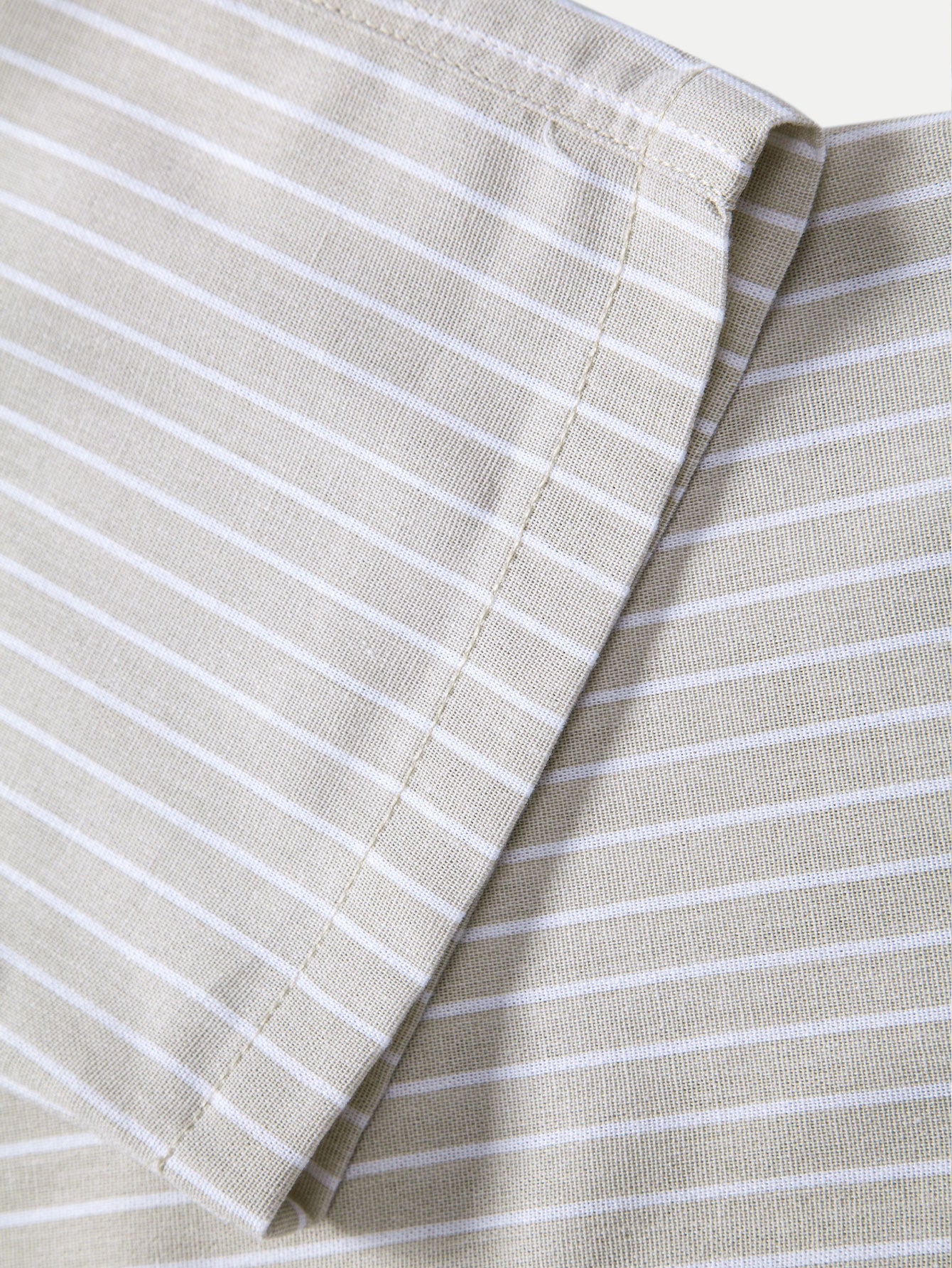 Stripe Straight Leg Linen Pants - Image 8