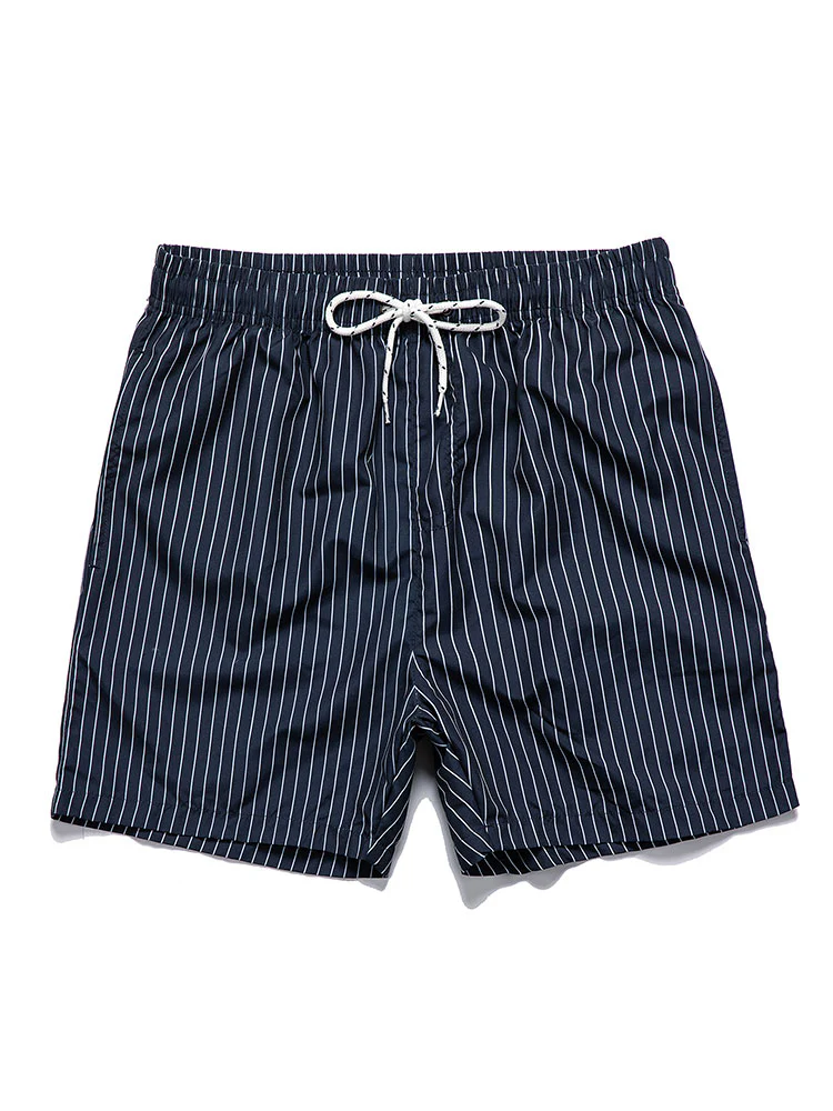 Leinen-Rayon-Mischung Hemd mit Knöpfen & gestreifte Badehose - Image 4