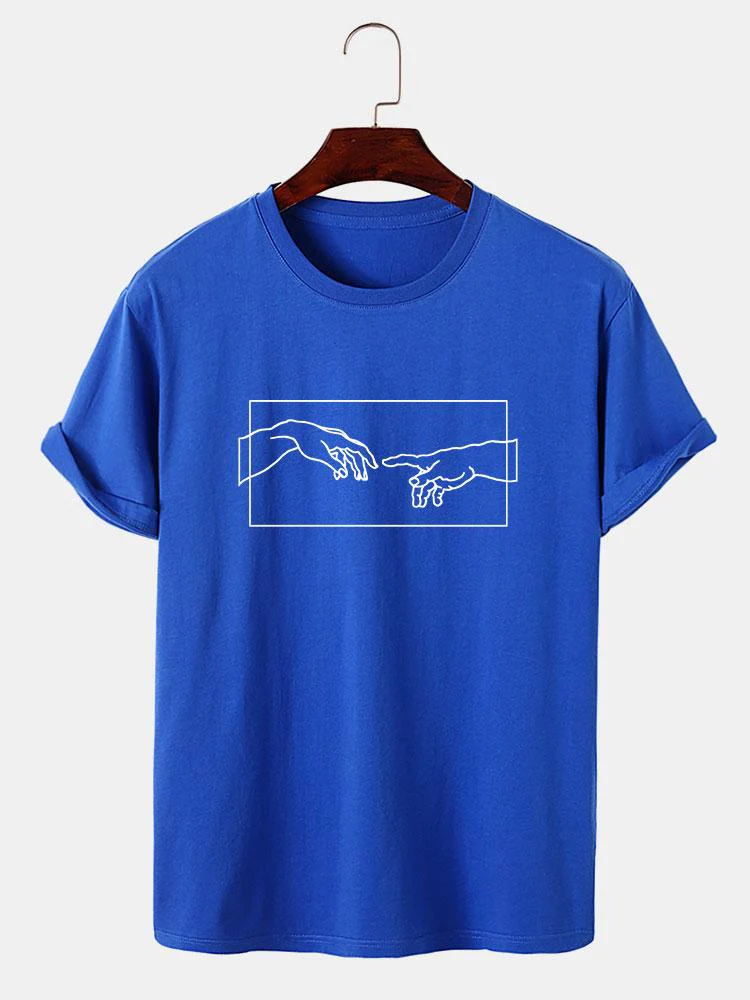 Lines Of Hands Print T-Shirt - Image 5