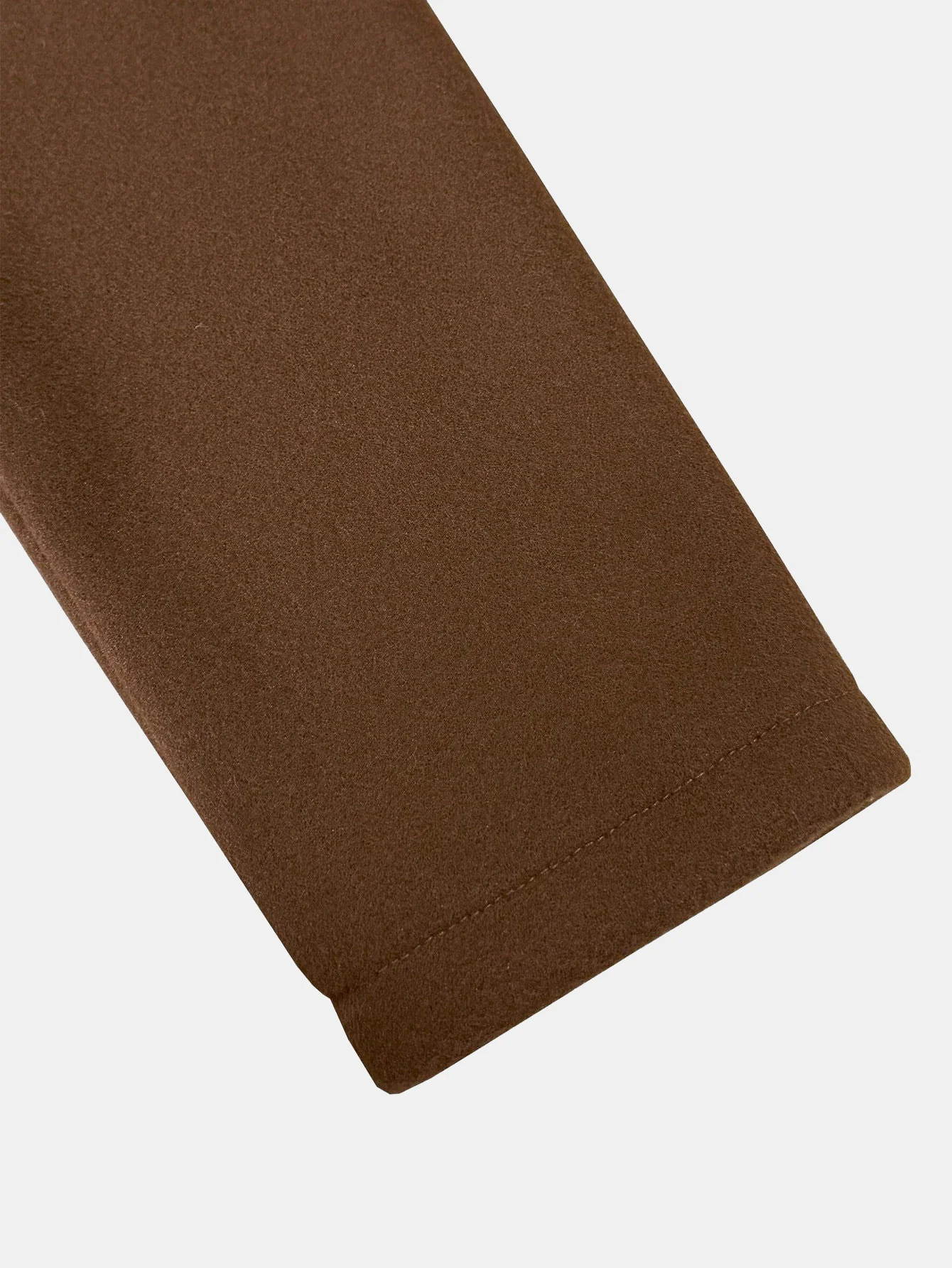 Langer Kunstwollmantel mit Teddyfleece-Kragen - Image 6