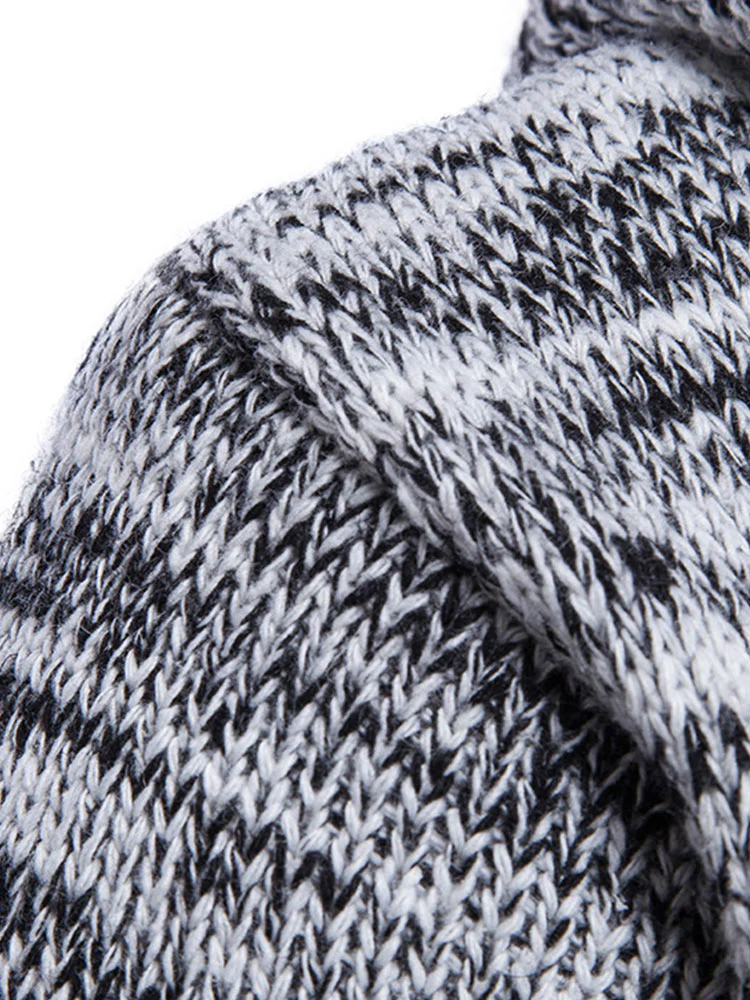 Langer Kapuzen-Strickcardigan - Image 7