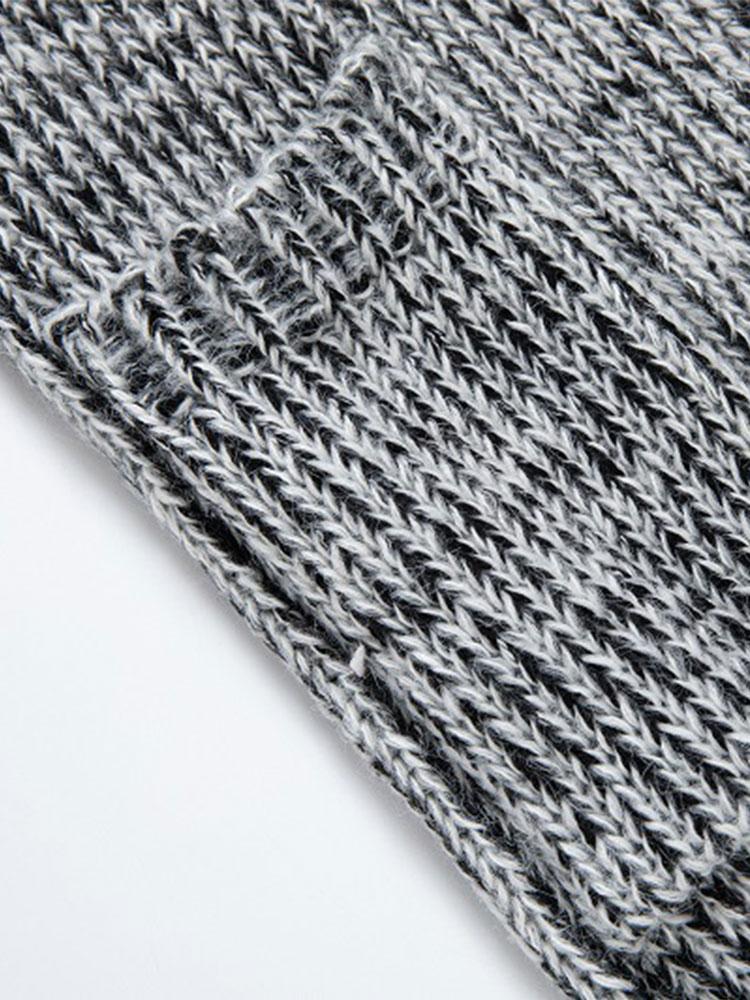 Lange Linie Horn Schnalle Kapuzen Strickjacke - Image 8