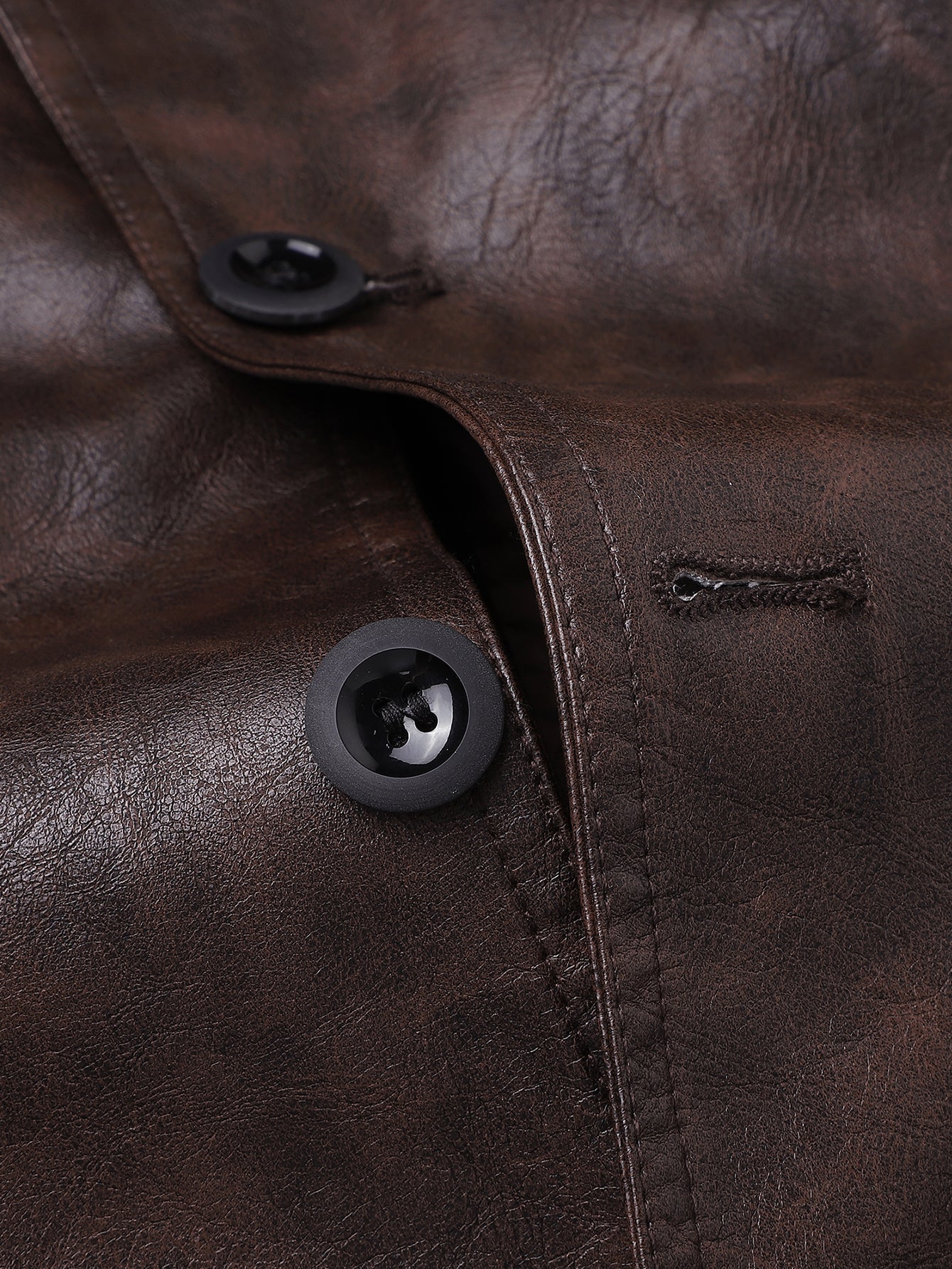 Lang geschnittener Trenchcoat aus PU-Leder - Image 11