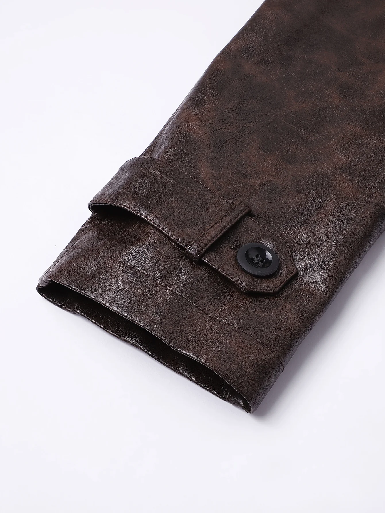 Lang geschnittener Trenchcoat aus PU-Leder - Image 12