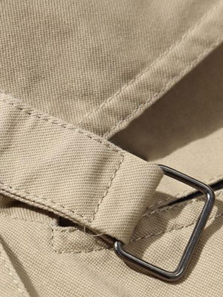 Langer Teddy-Futter Chino-Mantel - Image 10