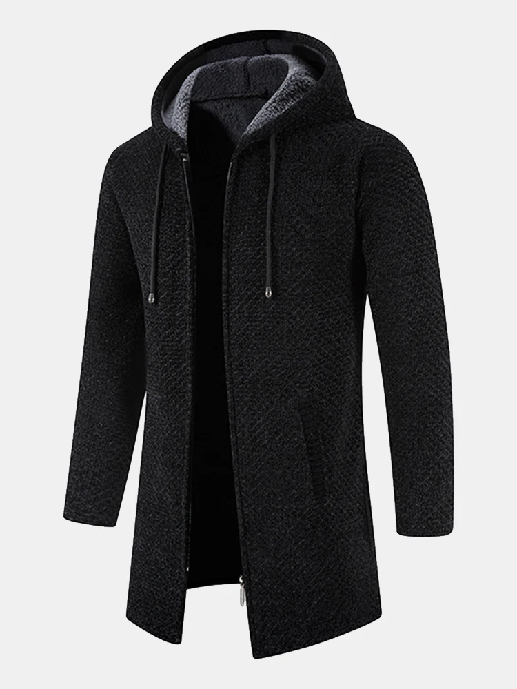 Langer, strukturierter Kapuzenpullover & Chino Cargo Jogginghosen - Image 9