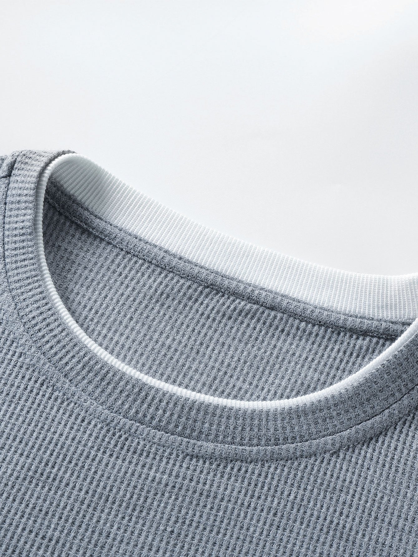 Langarm 2-in-1 Waffel T-Shirt - Image 5