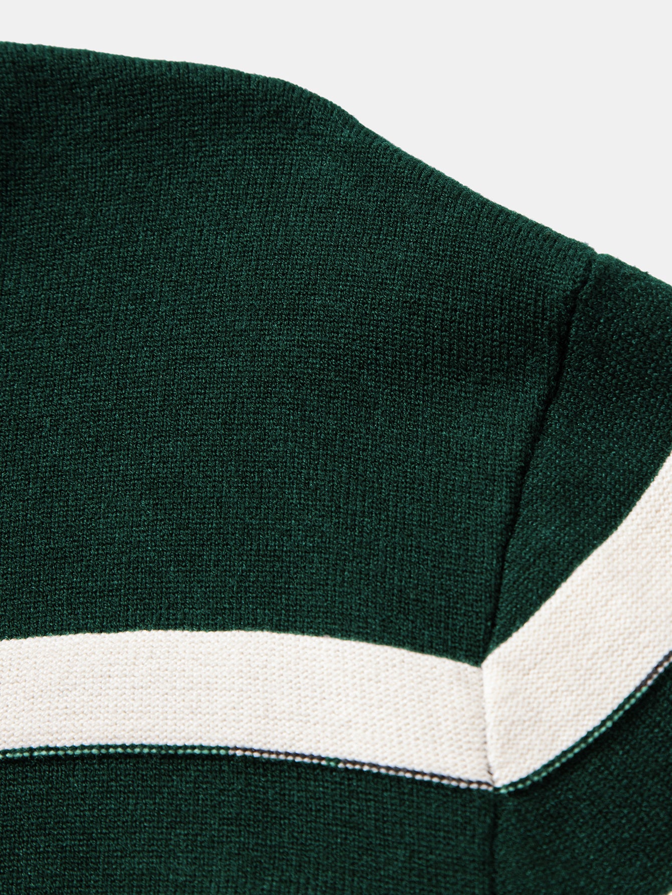 Langarm Farbblock Strick Poloshirts Shirt - Image 11
