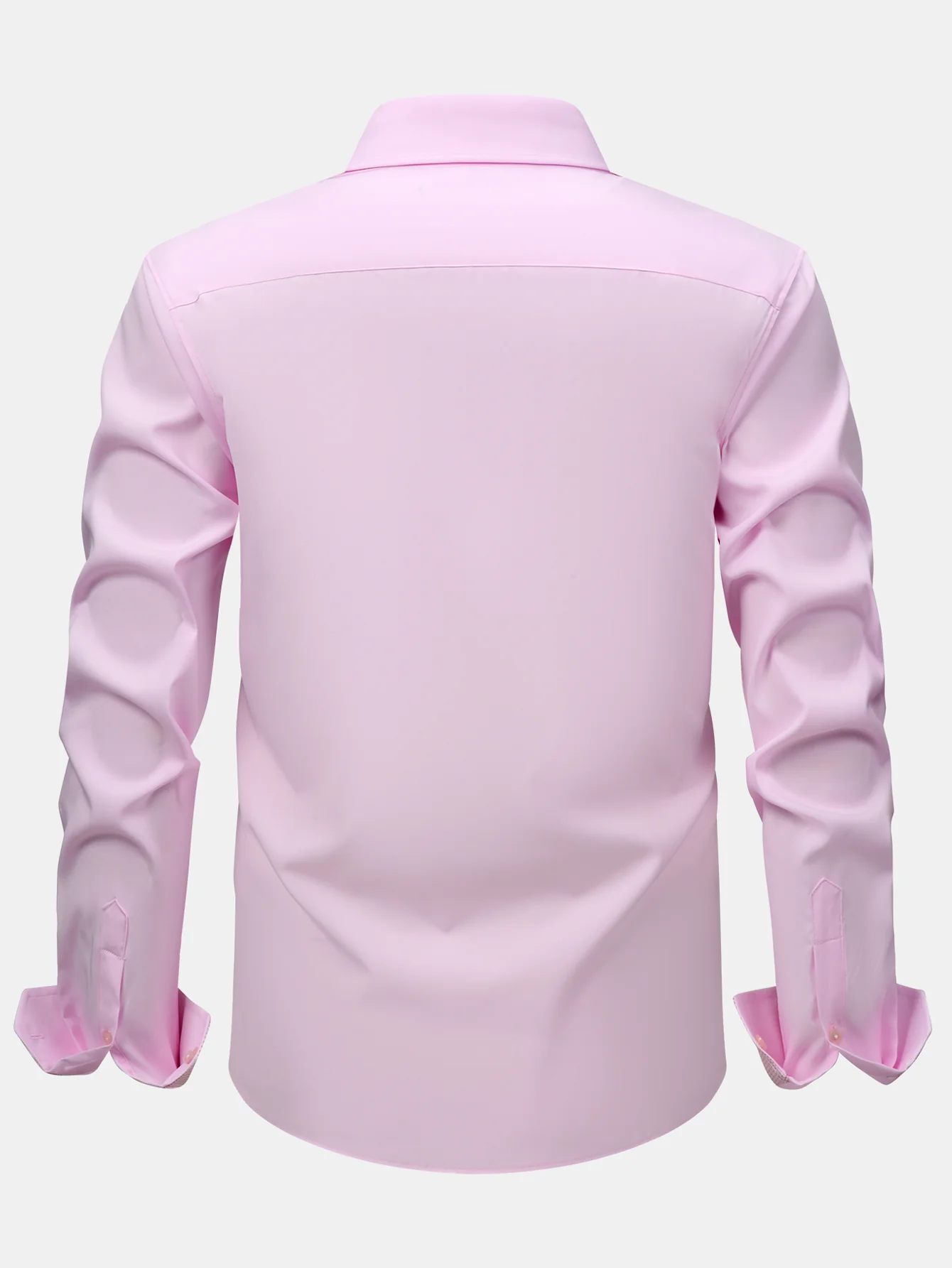 Langarm Kontrast Knopfleiste Hemd Kleid - Image 14