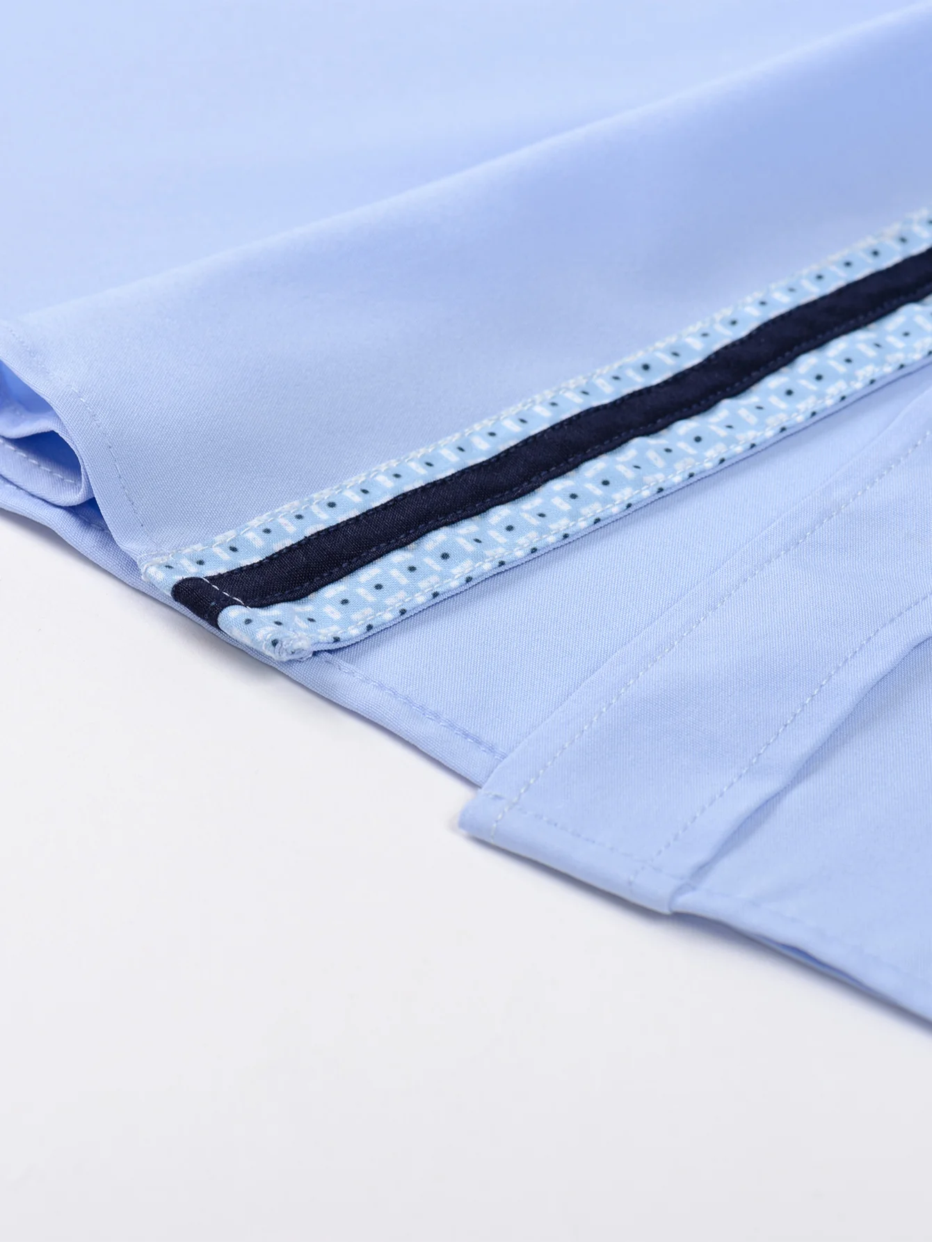 Langarm Kontrast Knopfleiste Hemd Kleid - Image 19