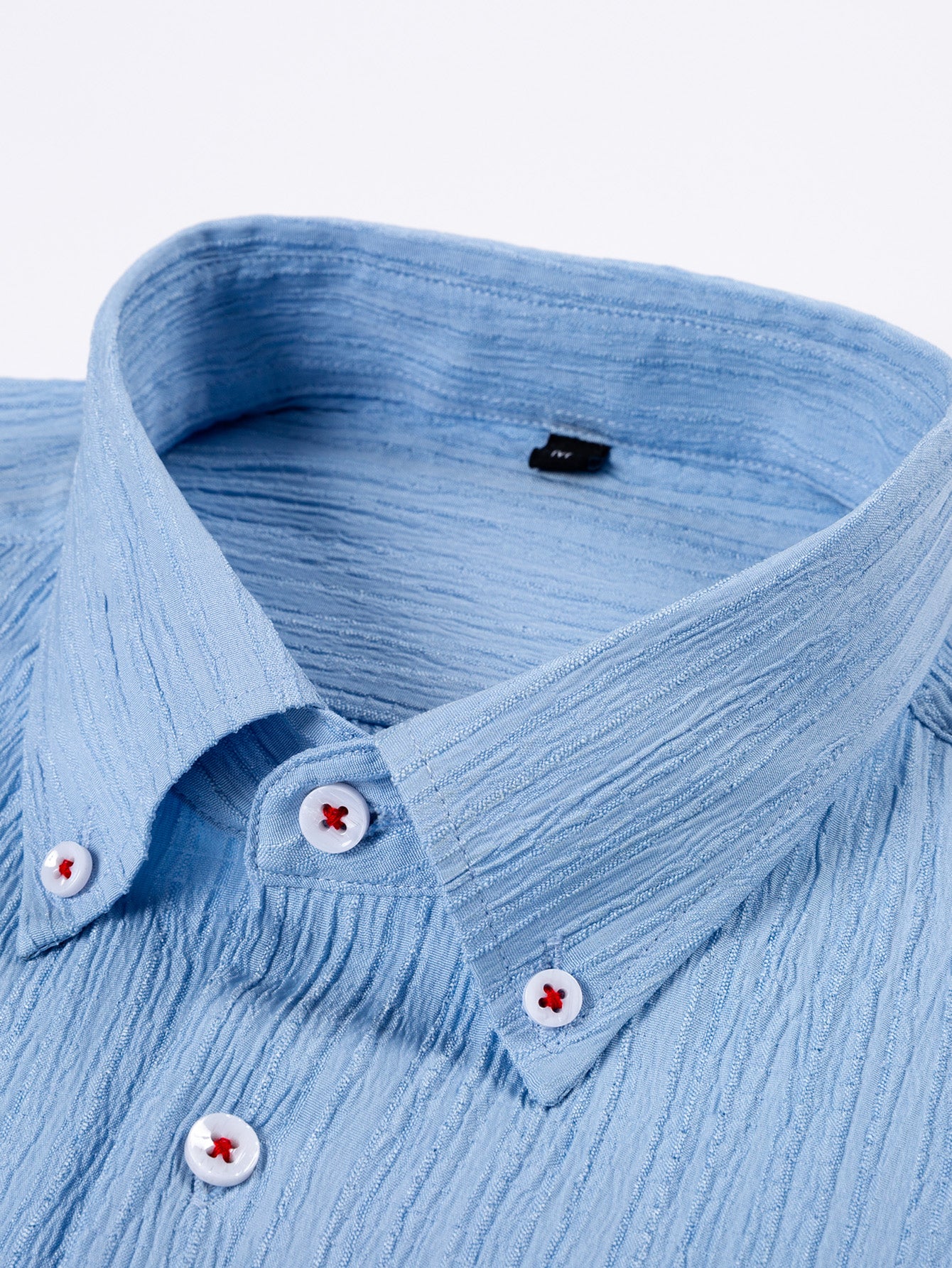 Long Sleeve Crinkle Button Up Shirt - Image 7