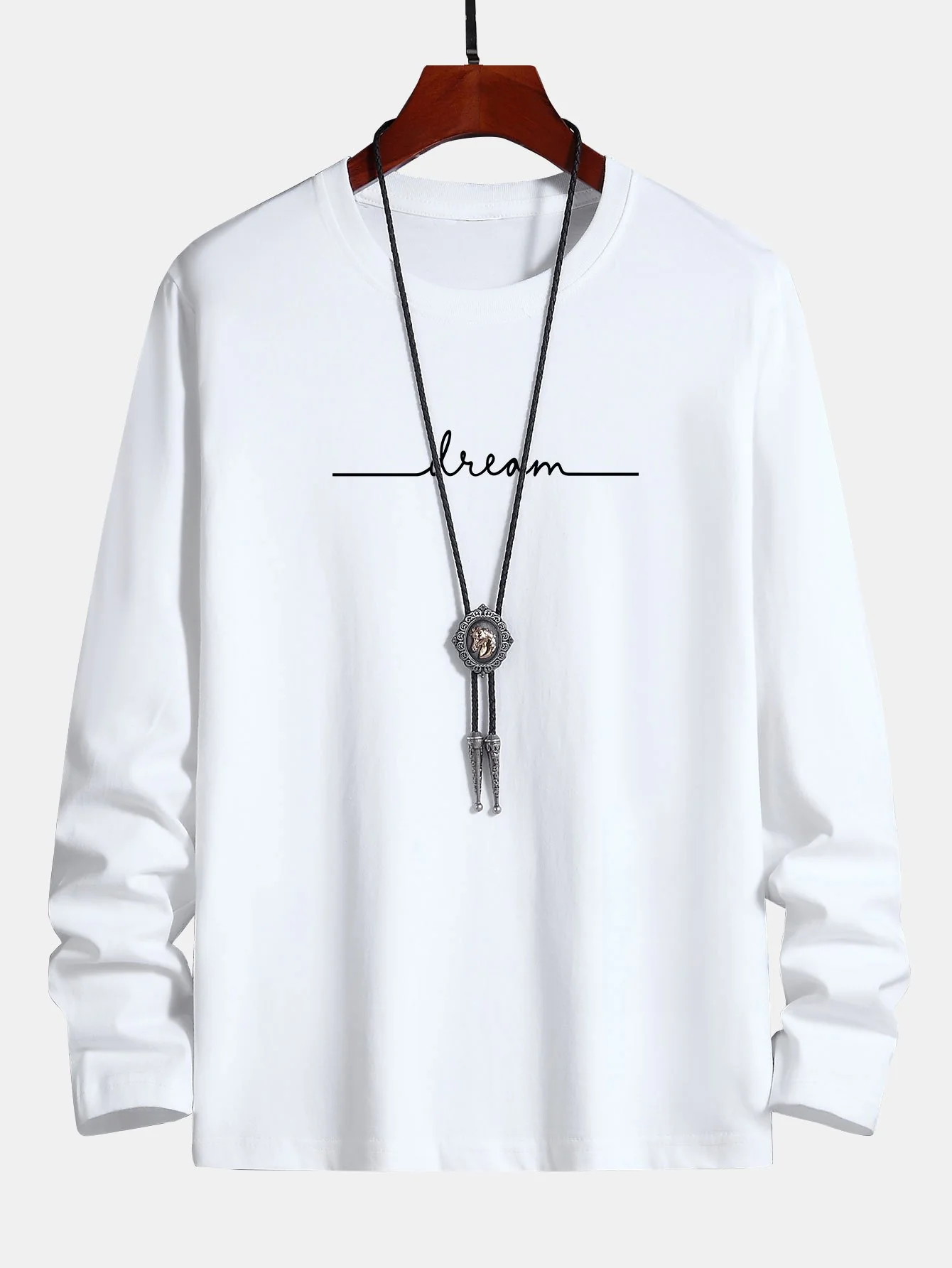 Langarm-Traumdruck Baumwoll-T-Shirt - Image 2