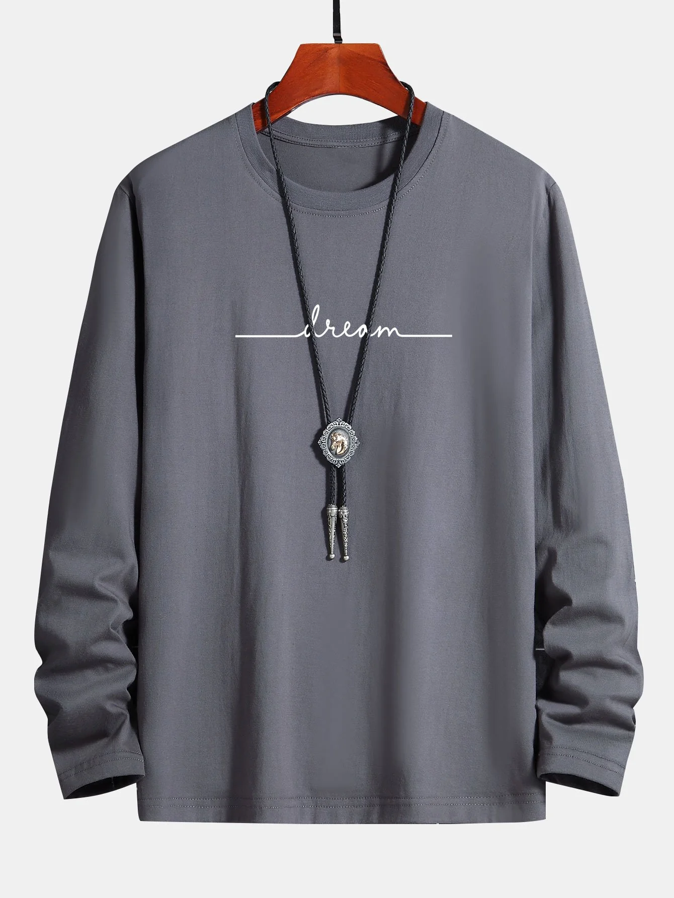 Langarm-Traumdruck Baumwoll-T-Shirt - Image 5