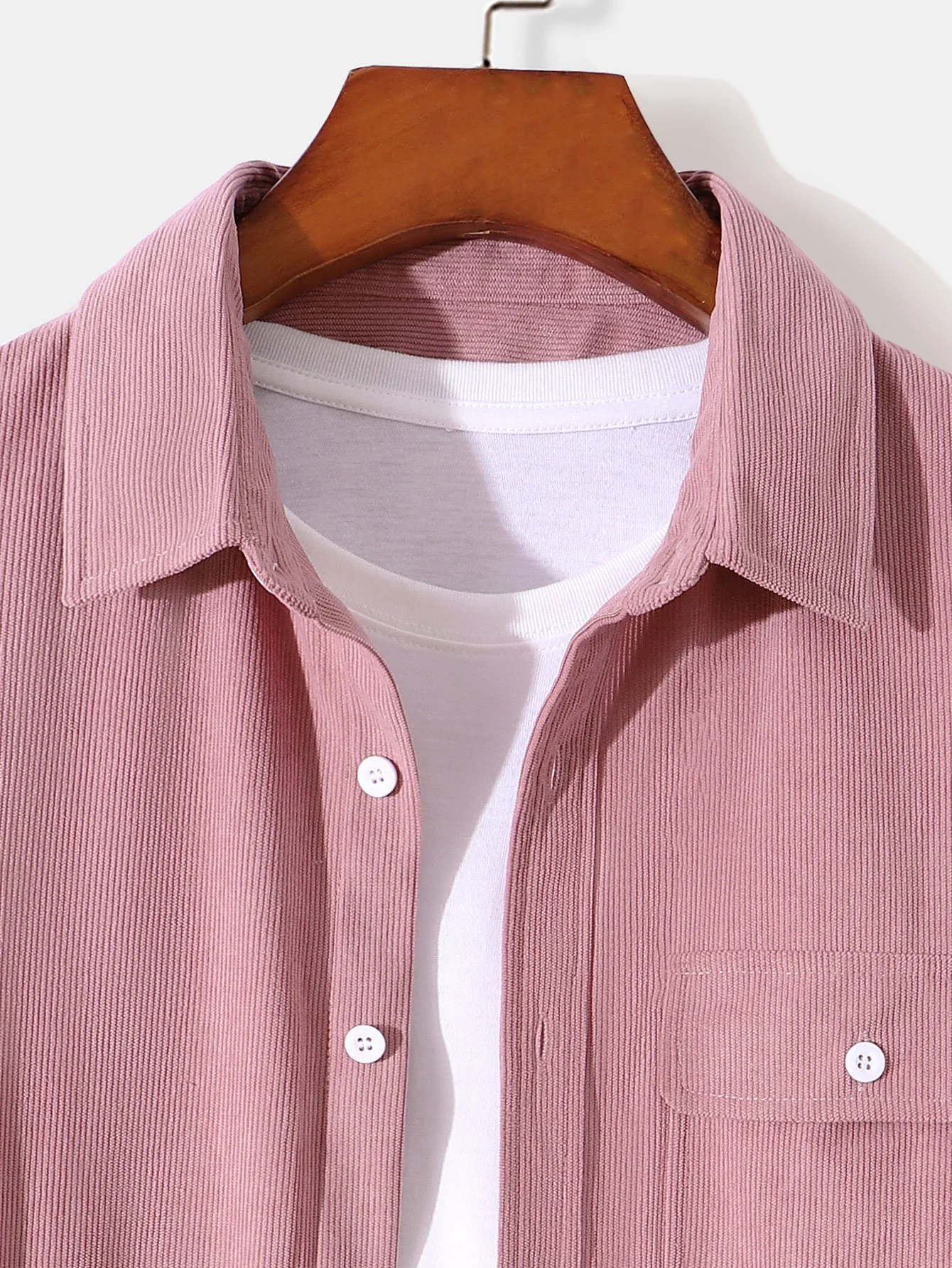Langarm-Flap-Pocket-Cordhemd - Image 5